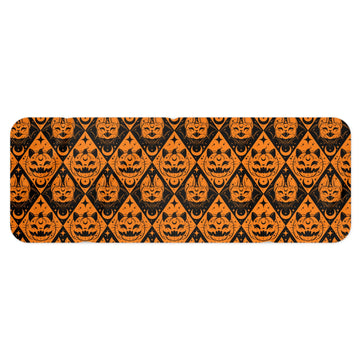 Halloween Pumpkin Bats and Cats Blanket Scarf