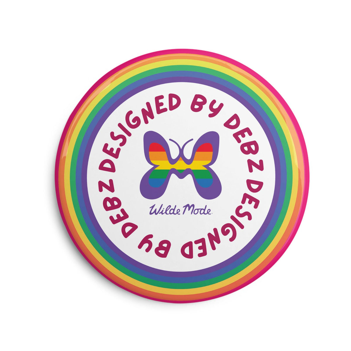 Designed By Debz Logo Fridge Magnet