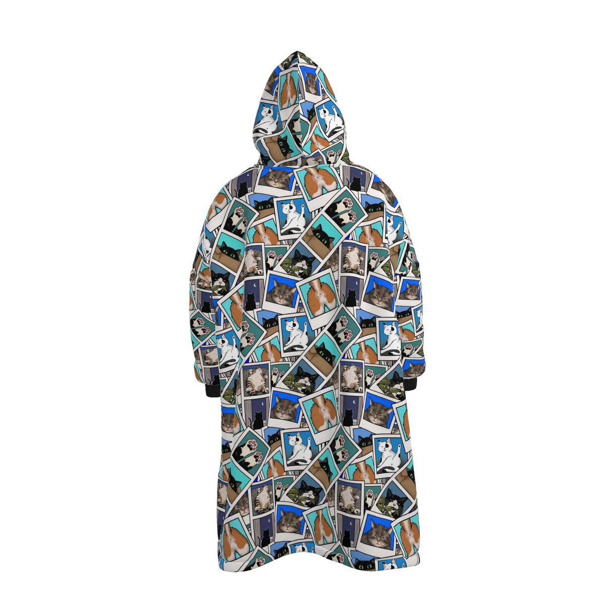 Waterproof Dry Changing Robe | Cat Polaroids | UK Made