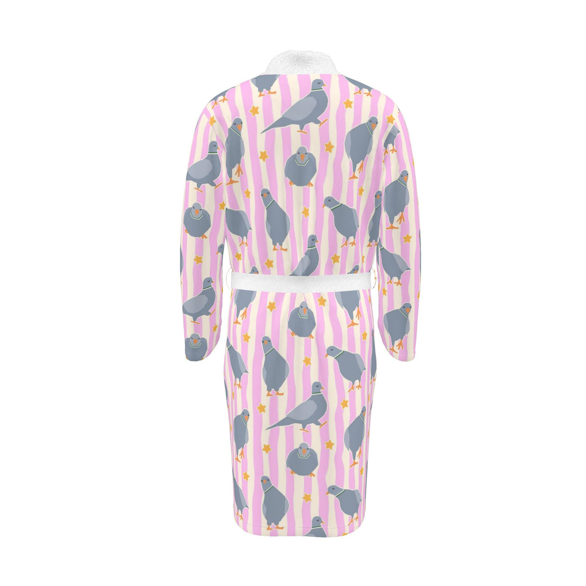 Pink Pigeon Party Terry Towelling Dressing Gown