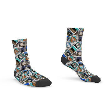 Cat Polaroid Socks | British Made