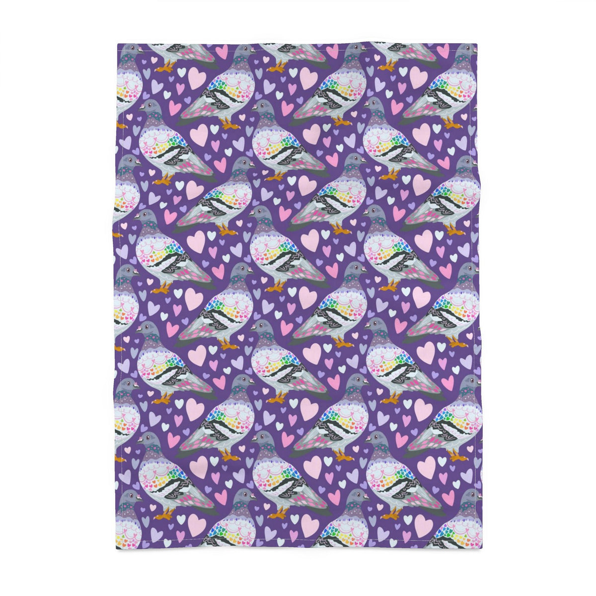 Pigeon Love Cotton Tea Towel
