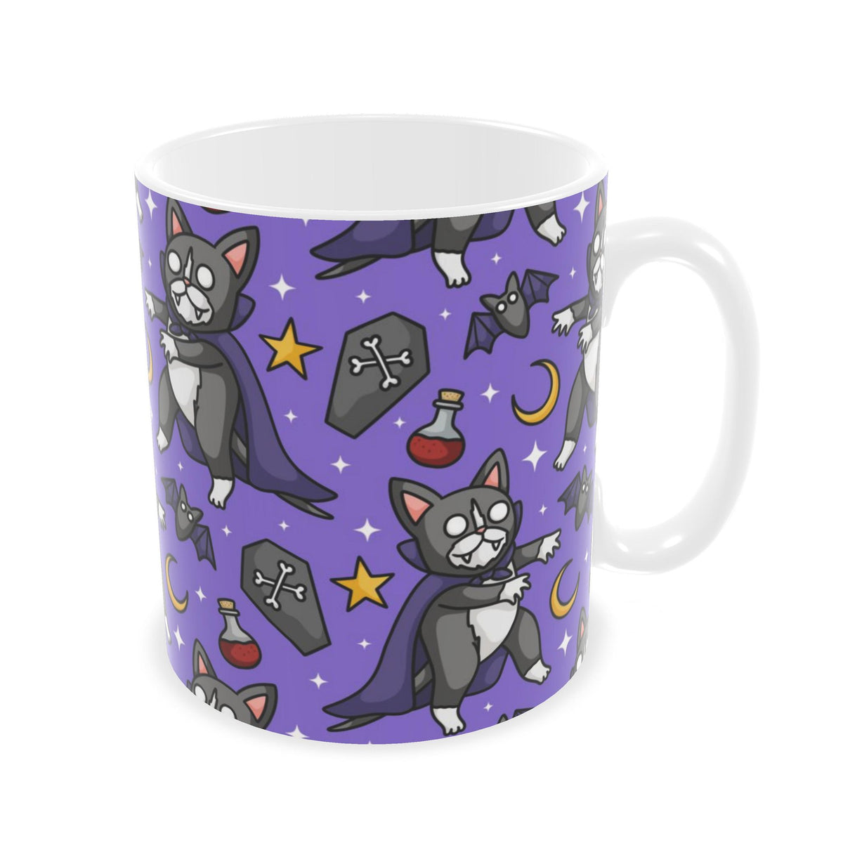 Cute Vampire Cat Mug