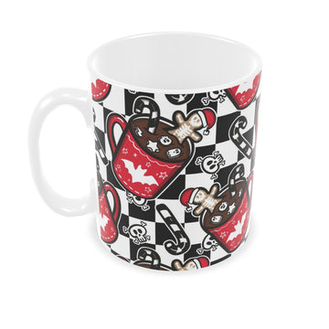 Checker Hot Chocolate Mug