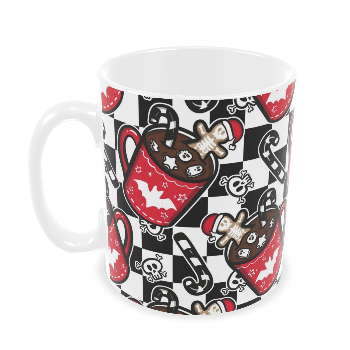 Checker Hot Chocolate Mug