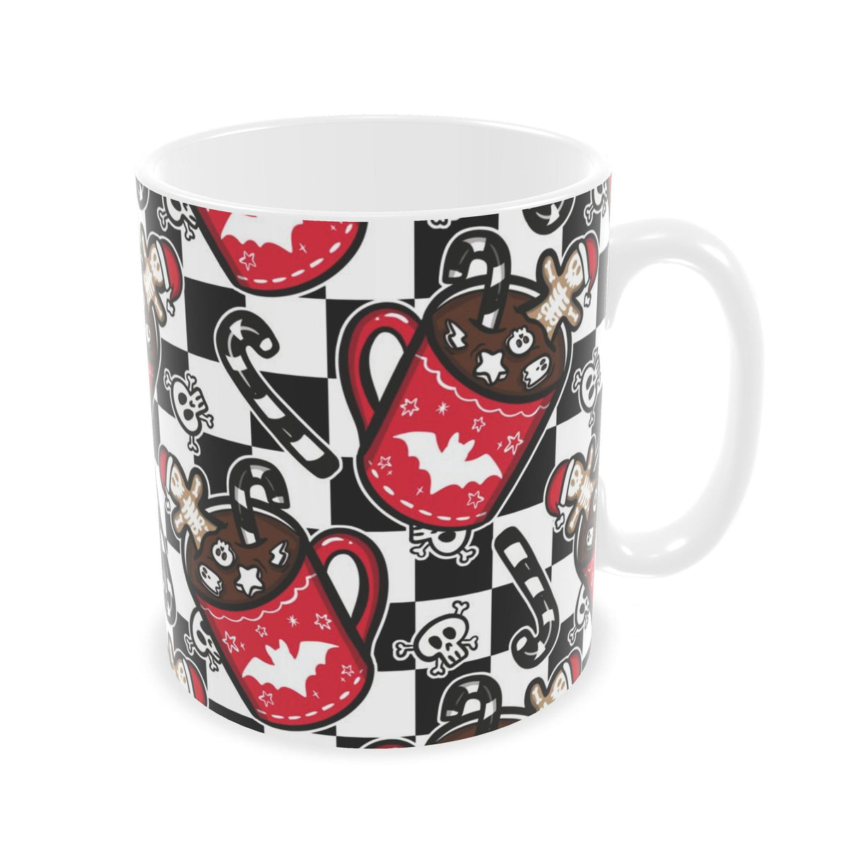 Checker Hot Chocolate Mug