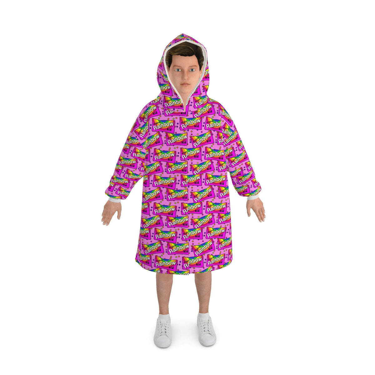 Rainbow Kid Waterproof Dry Changing Robe | Made in the UK