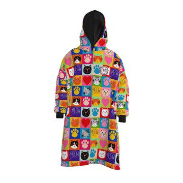 Designed by Debz X Ladybird and Roar | Patchwork Cats Waterproof Dry Changing Robe