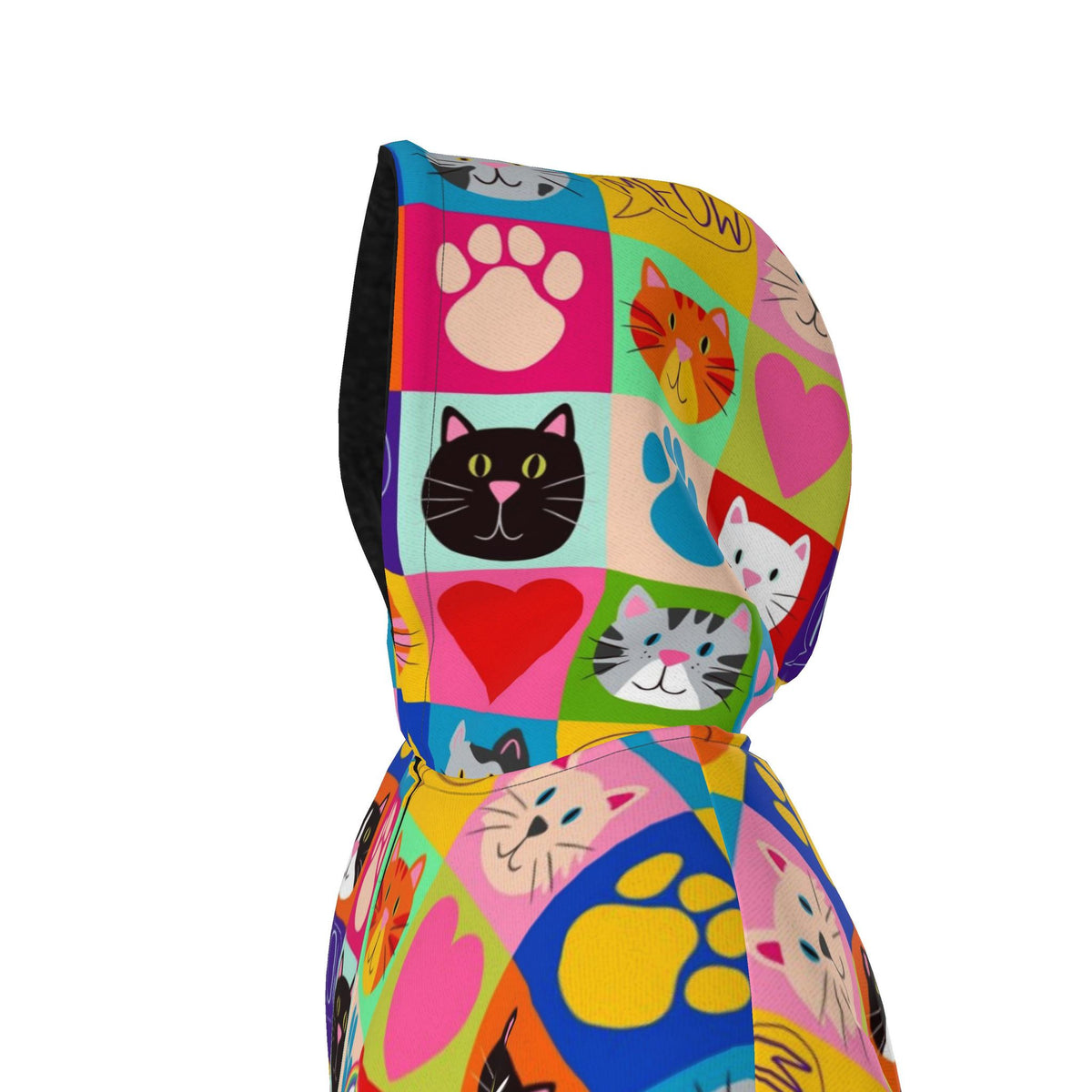 Designed by Debz X Ladybird and Roar | Patchwork Cats Waterproof Dry Changing Robe