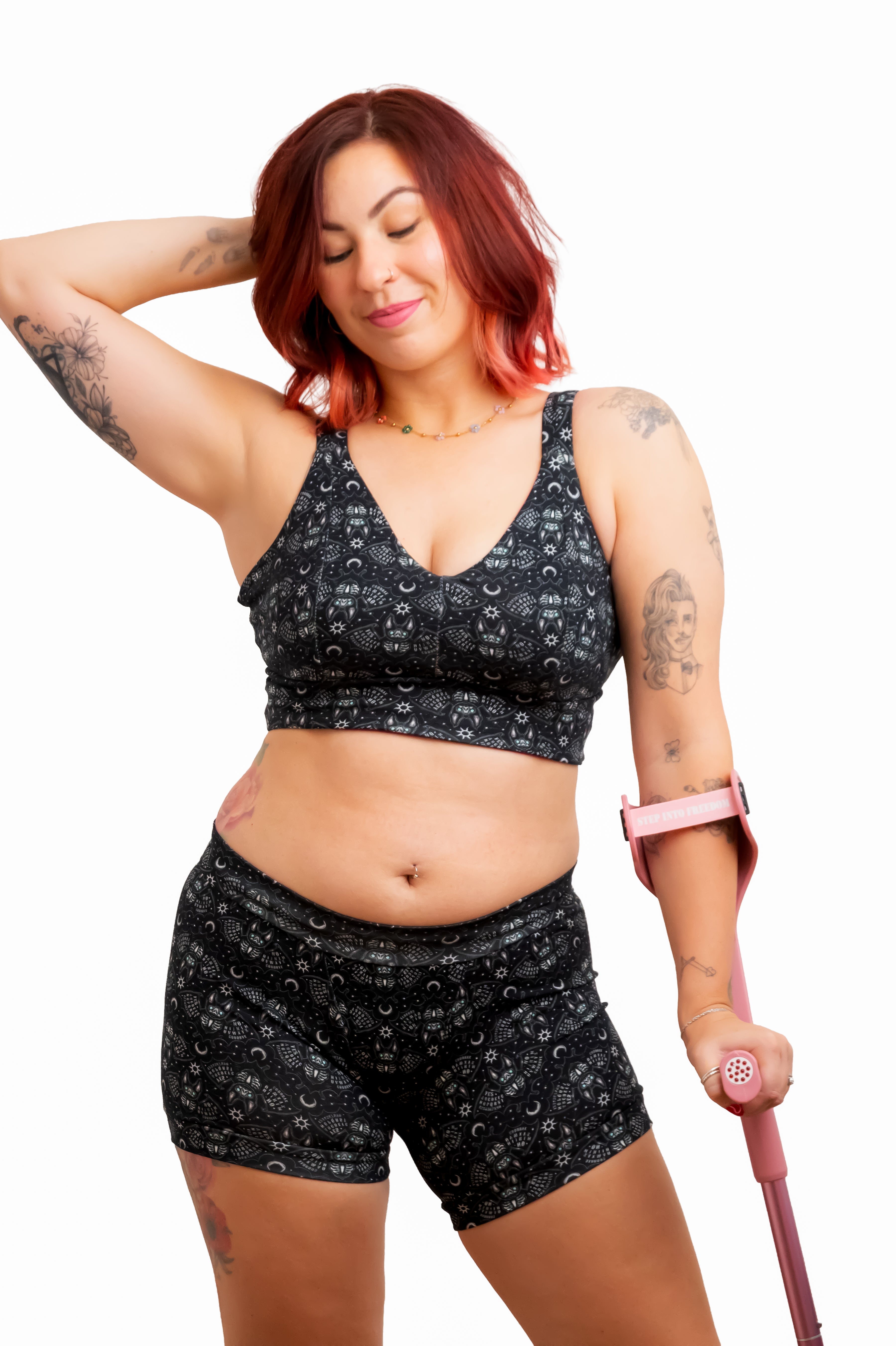 Gothic Ouija Bats | Organic Soft Cup Bra | A-O Cup