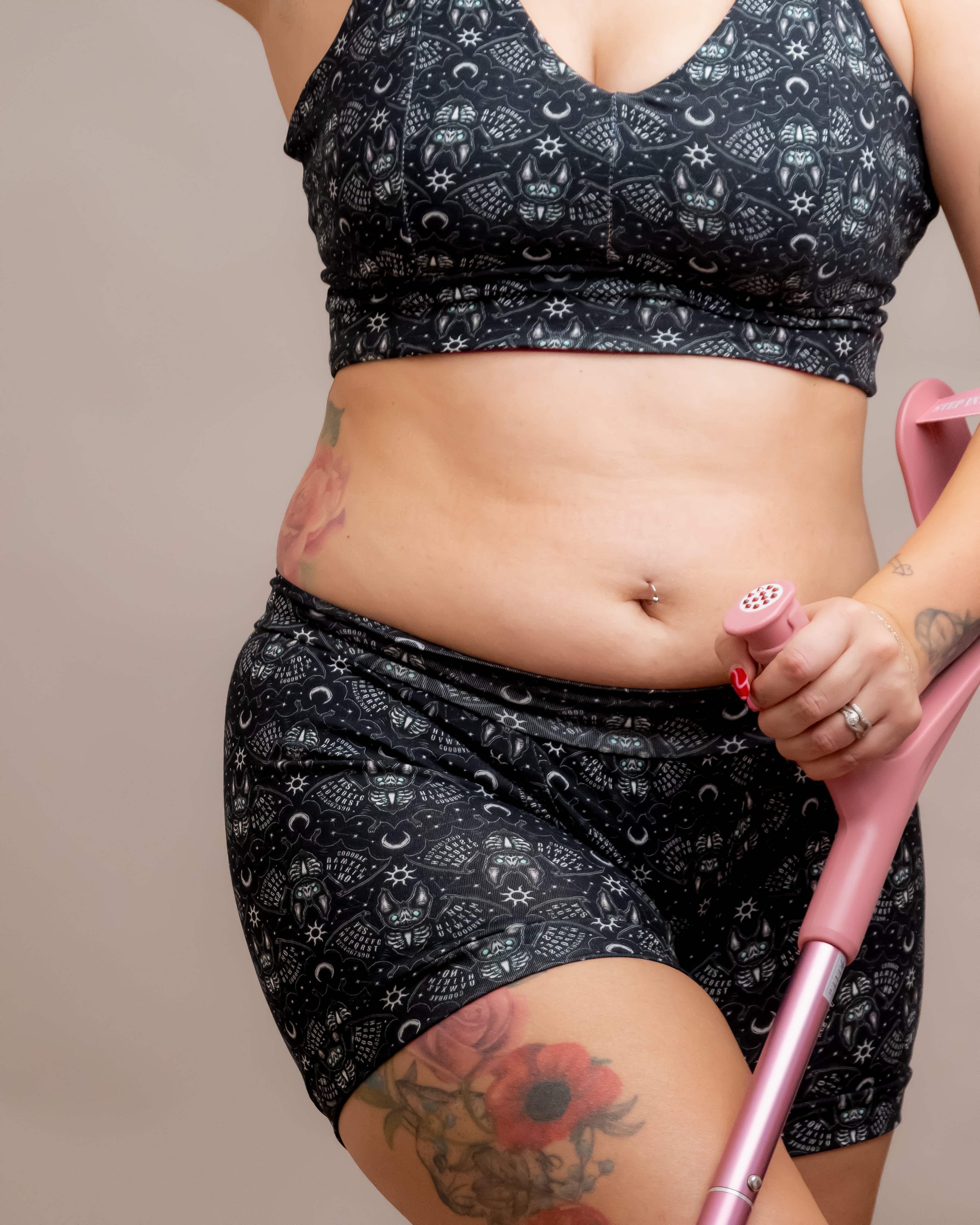 Gothic Ouija Bats | Organic Soft Cup Bra | A-O Cup