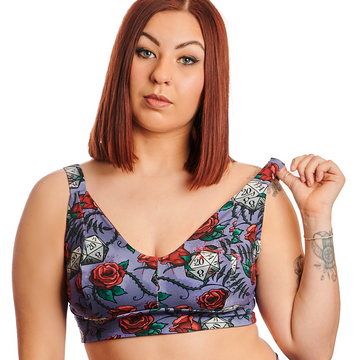 Comfort Bra | Dungeons and Dragons | DND Print | Organic Cotton