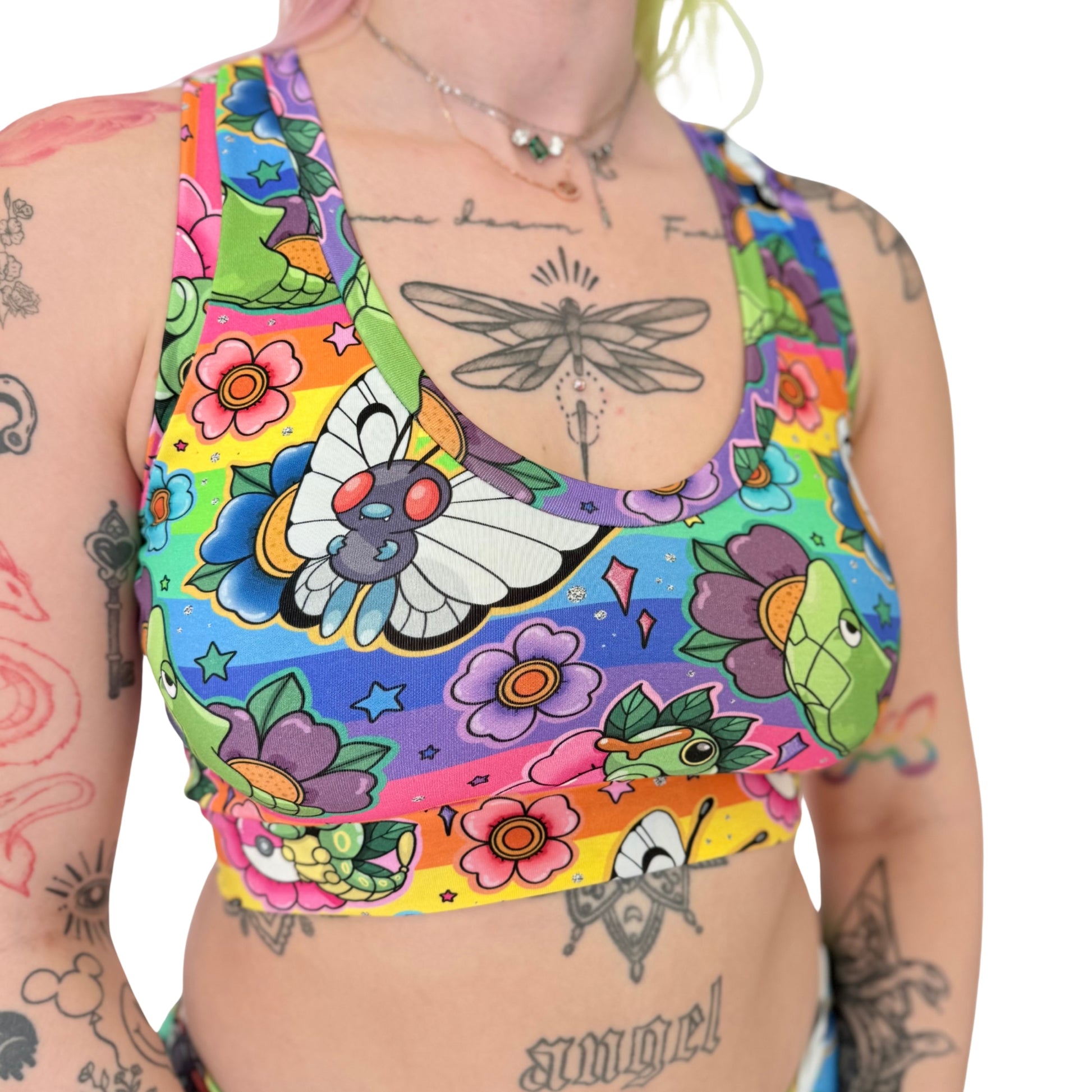 Wilde Mode Comfort Bralette by Designed By Debz featuring floral organic cotton fabric and a soft, supportive fit.