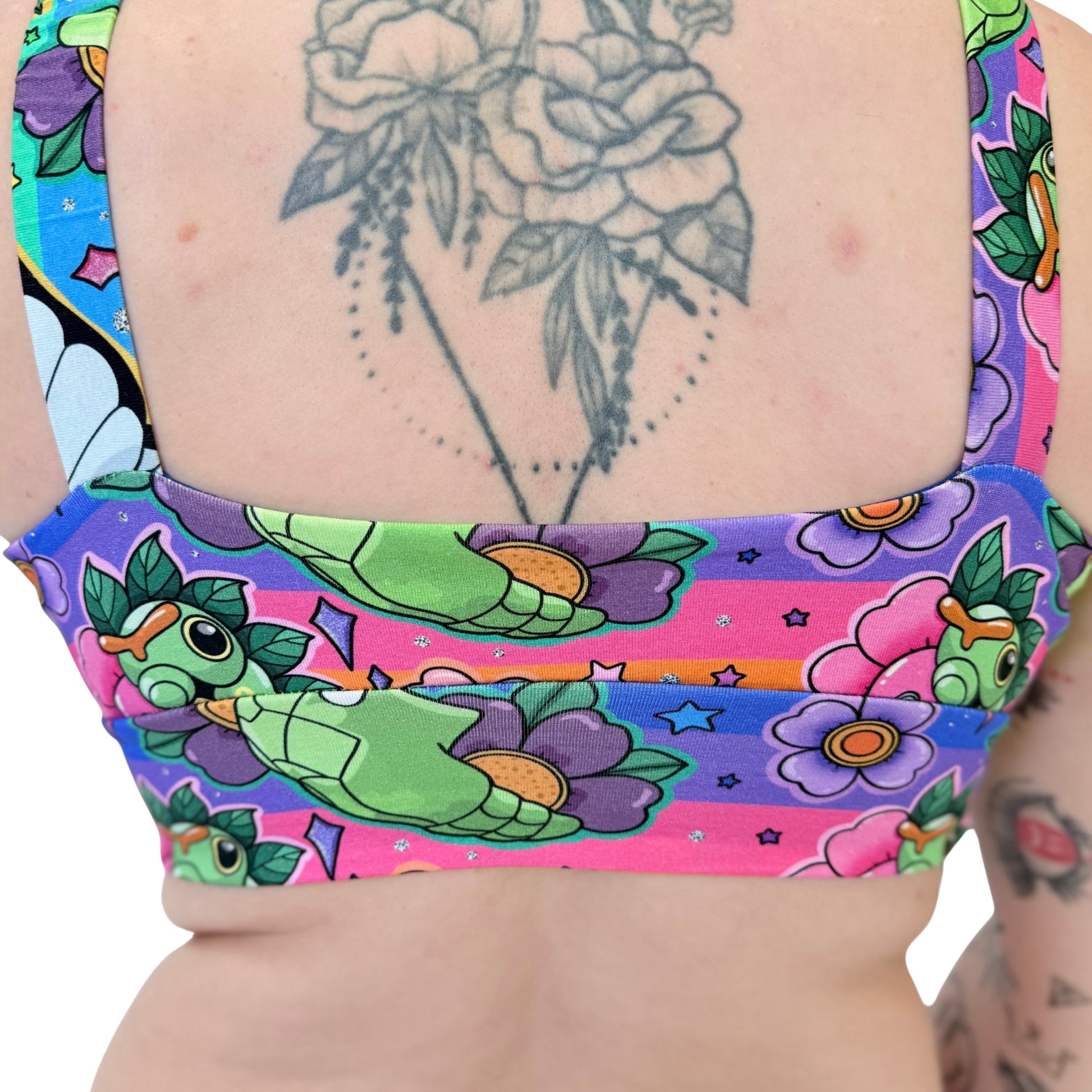 Wilde Mode Comfort Bra by Designed By Debz with floral organic cotton fabric, featuring a supportive, stylish bra design.