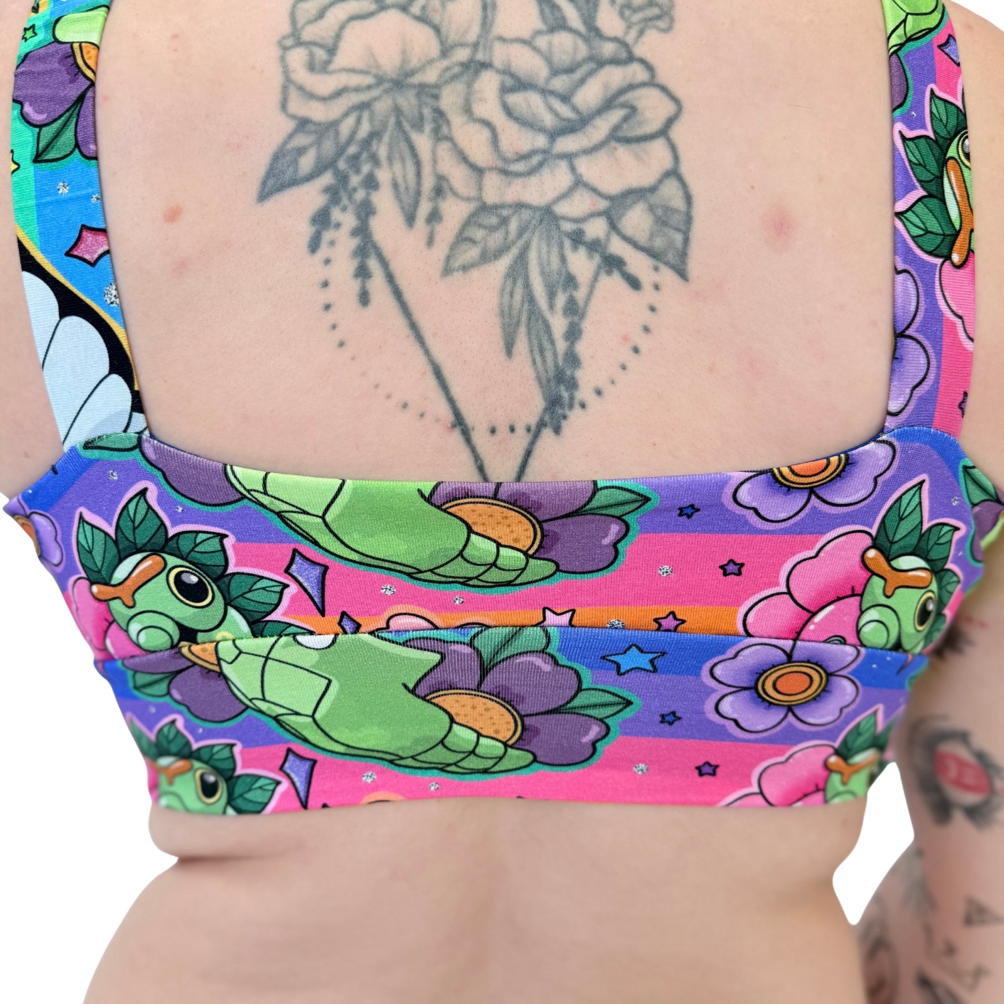 Wilde Mode Comfort Bra by Designed By Debz with floral organic cotton fabric, featuring a supportive, stylish bra design.