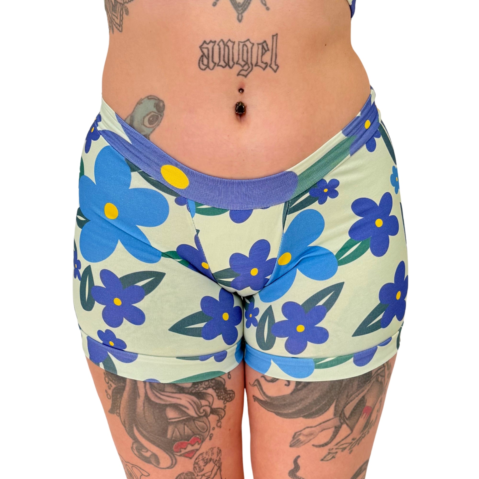 Boxer Shorts | Retro Bloom Floral Pop | Organic Cotton