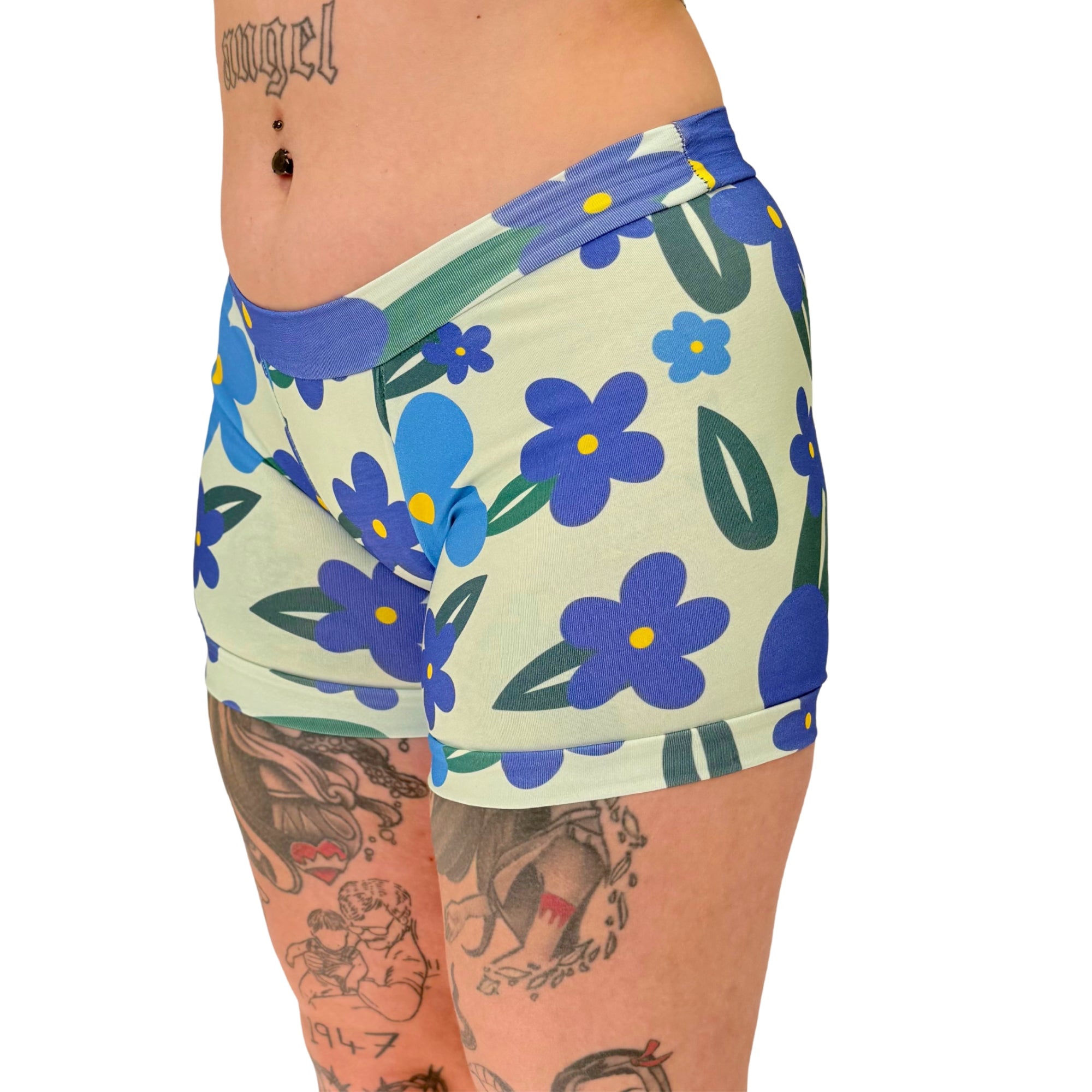 Boxer Shorts | Retro Bloom Floral Pop | Organic Cotton