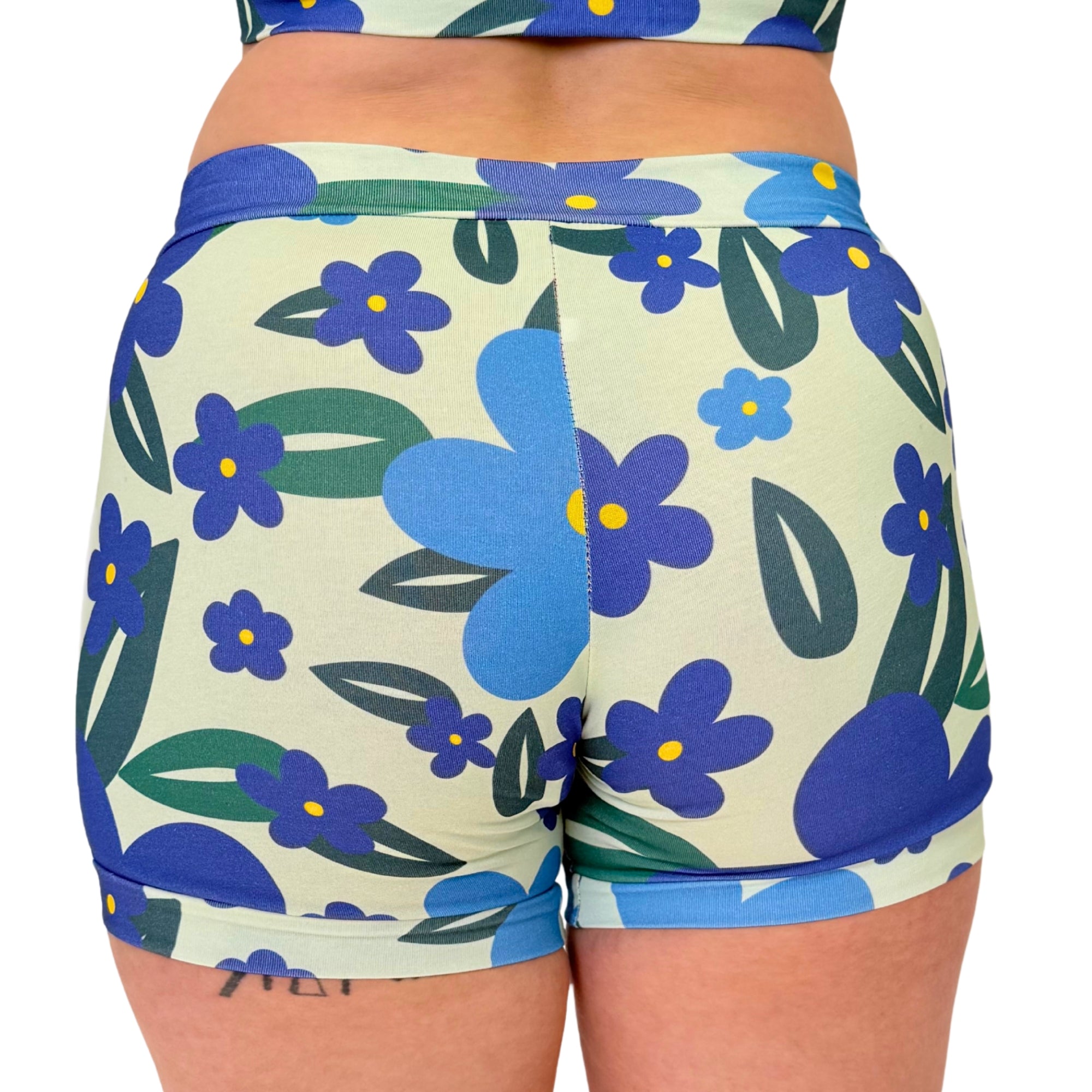Boxer Shorts | Retro Bloom Floral Pop | Organic Cotton