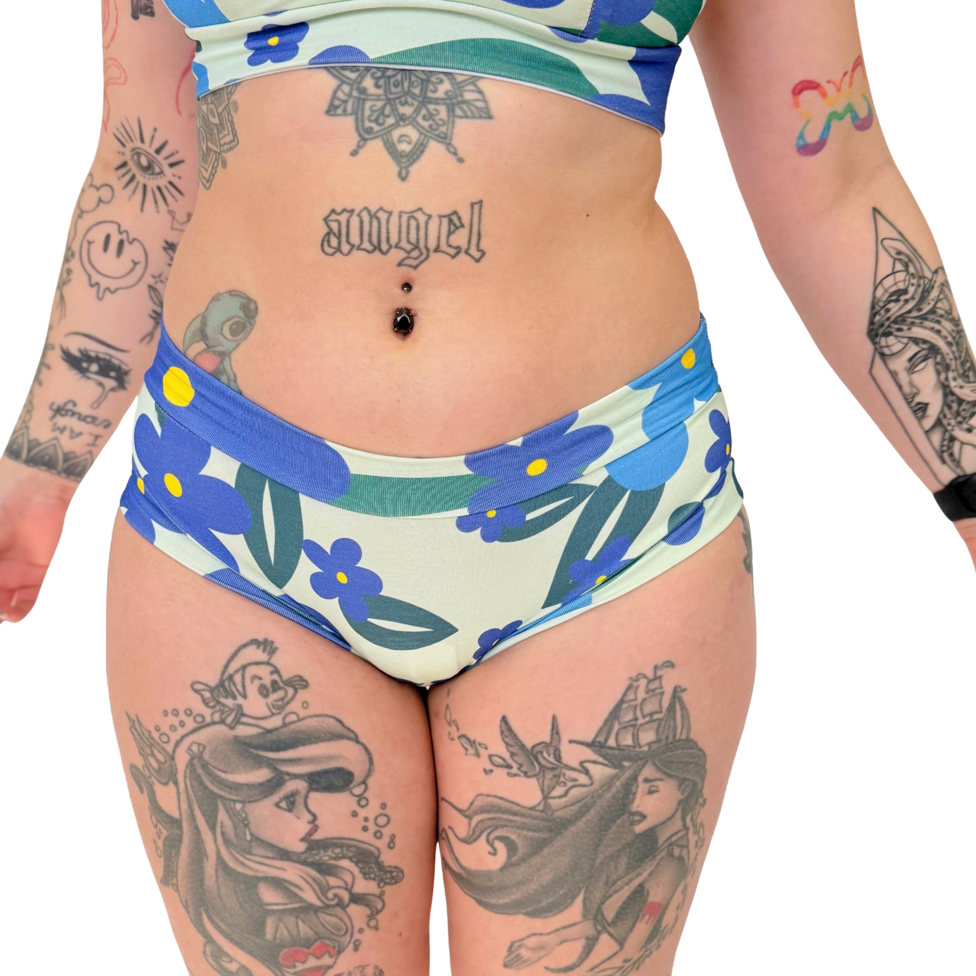 Retro Bloom Floral Pop | Comfort Briefs | Organic Cotton