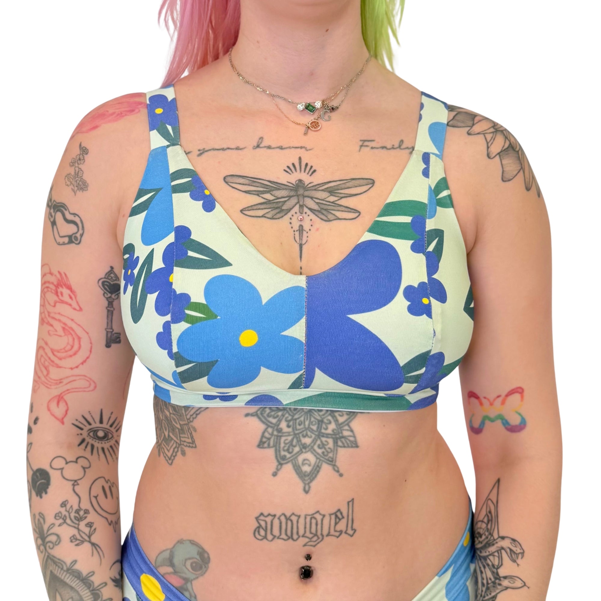 DBD Comfort Bra | Retro Floral Pop | Organic Cotton