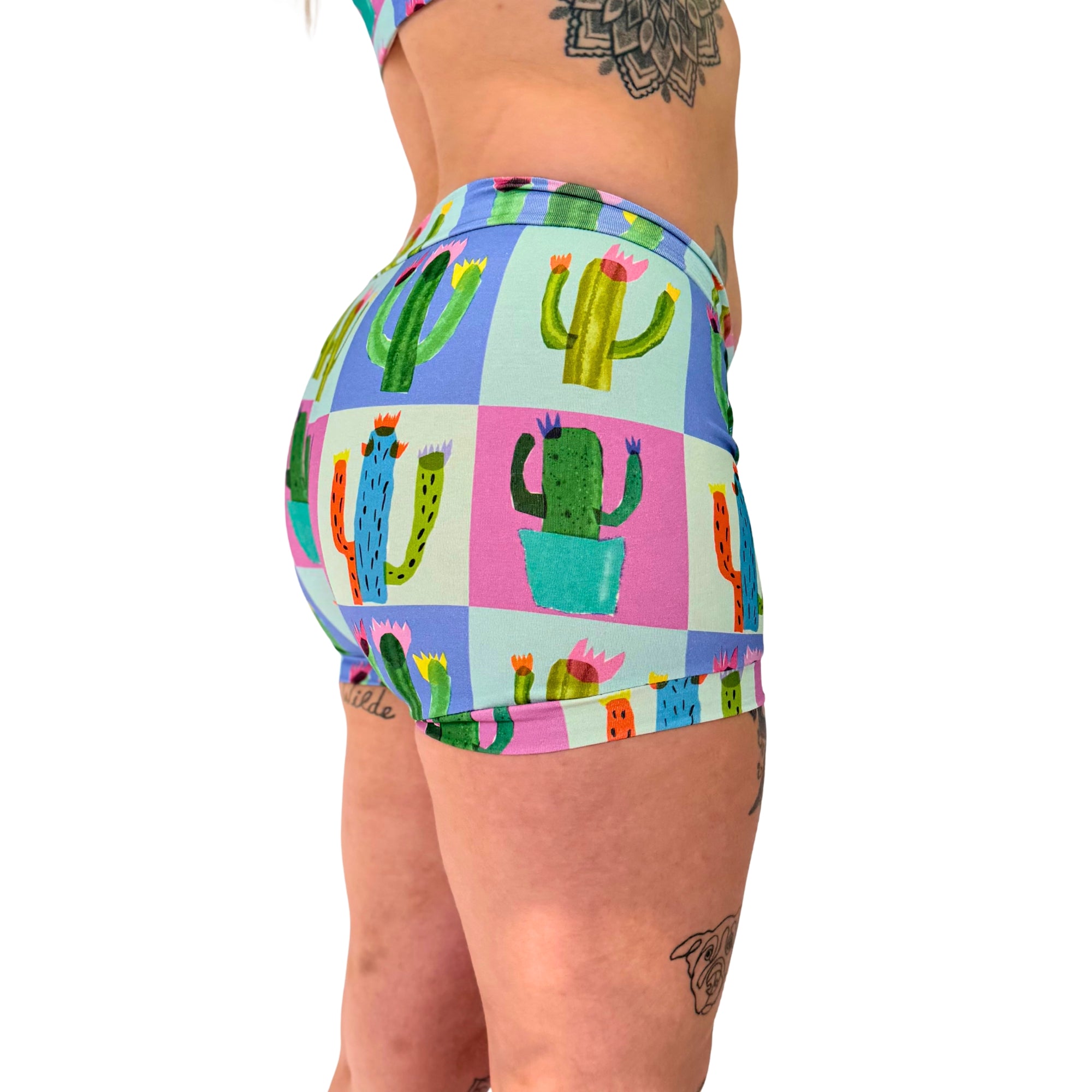 Comfort Boxers | Patchwork Cactus | Organic Cotton