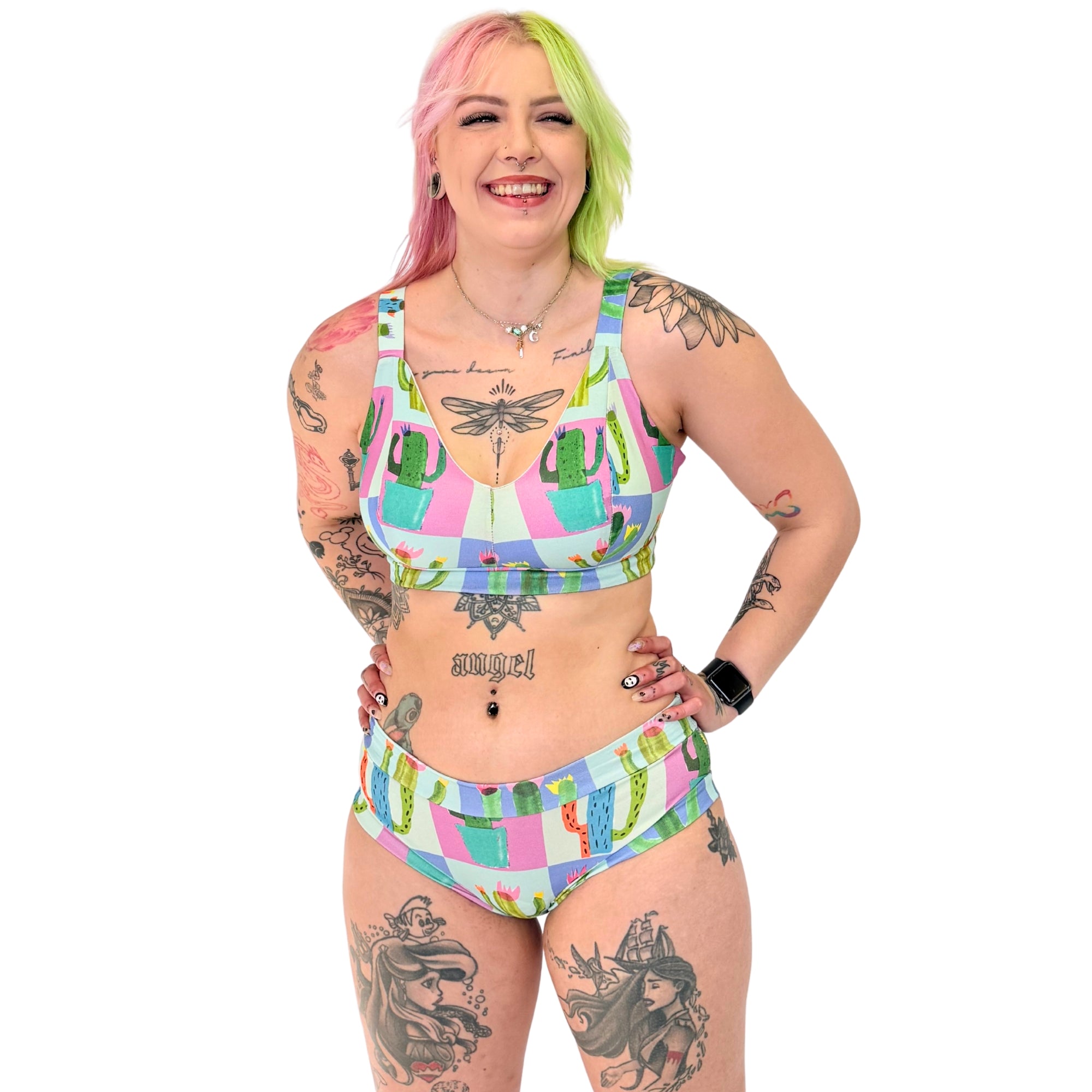 Comfort Briefs | Patchwork Cactus | Organic Cotton