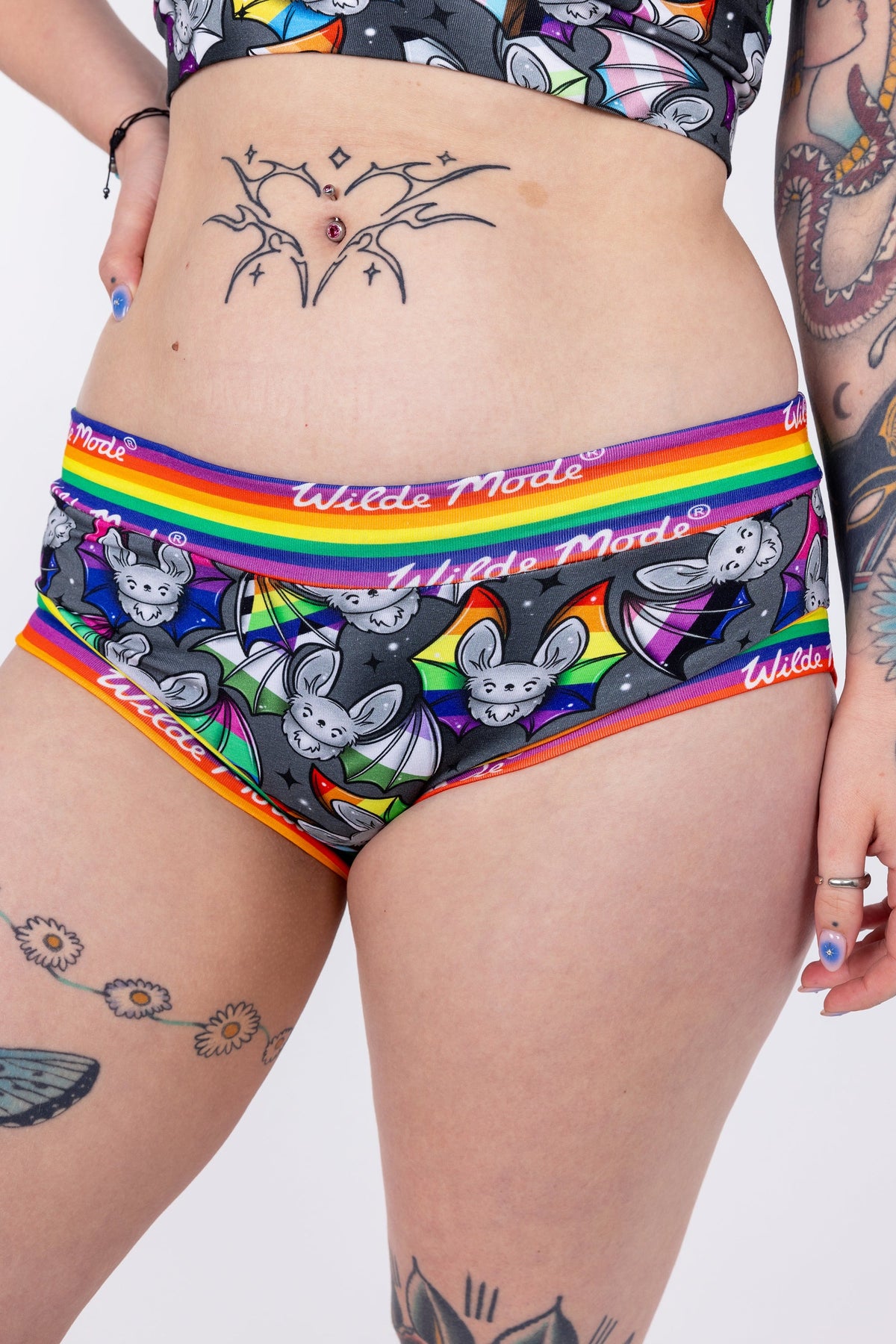 Pride Bats Organic Cotton Briefs | Handmade in the UK | 3XS-10XL
