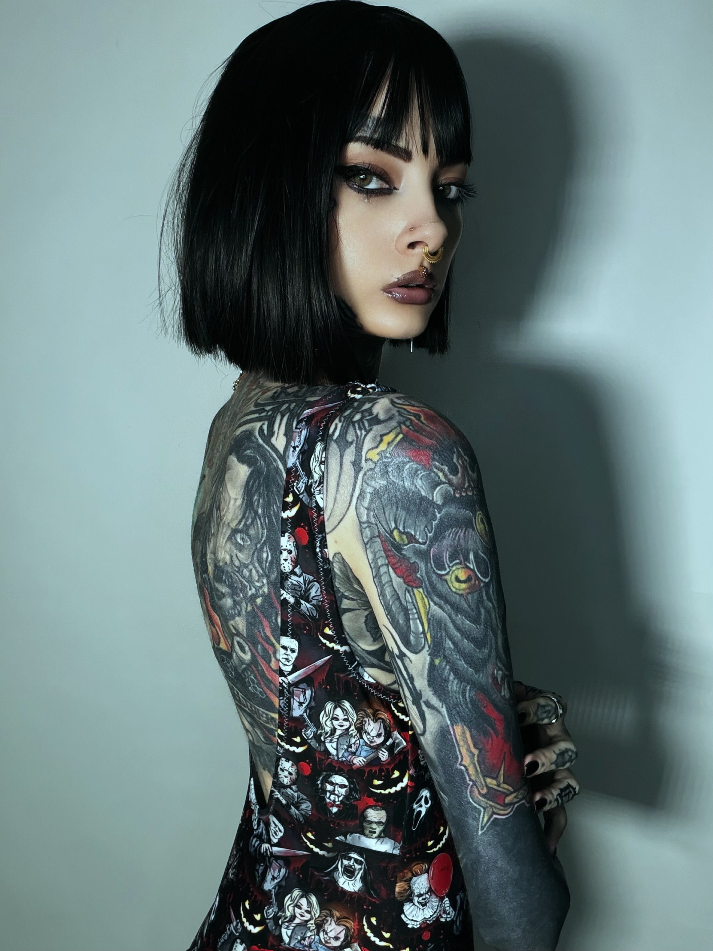 Serial Killers Delight | Gothic One-Piece Swimsuit | UPF 50+ Recycled | XS–3XL