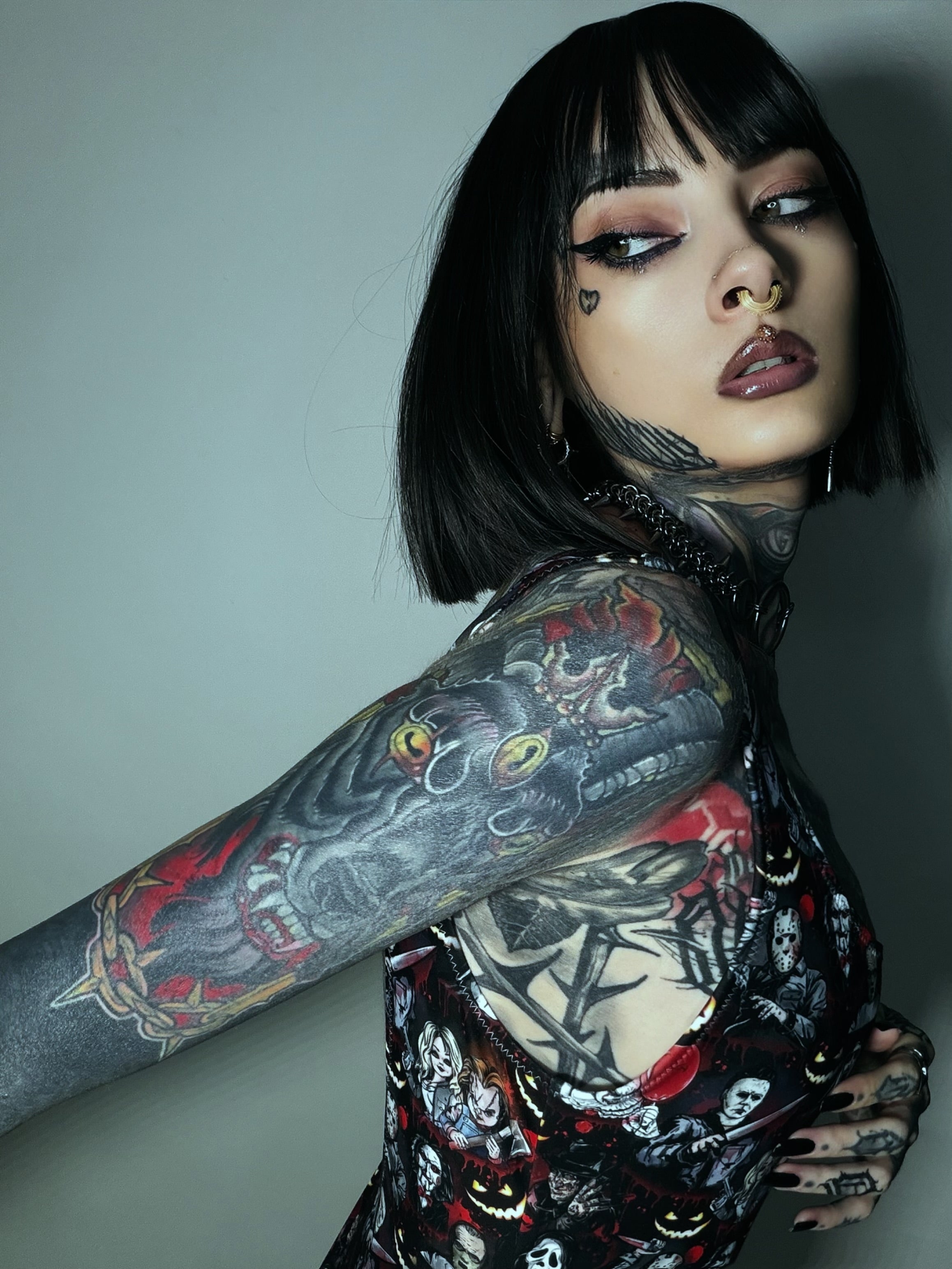 Serial Killers Delight | Gothic One-Piece Swimsuit | UPF 50+ Recycled | XS–3XL