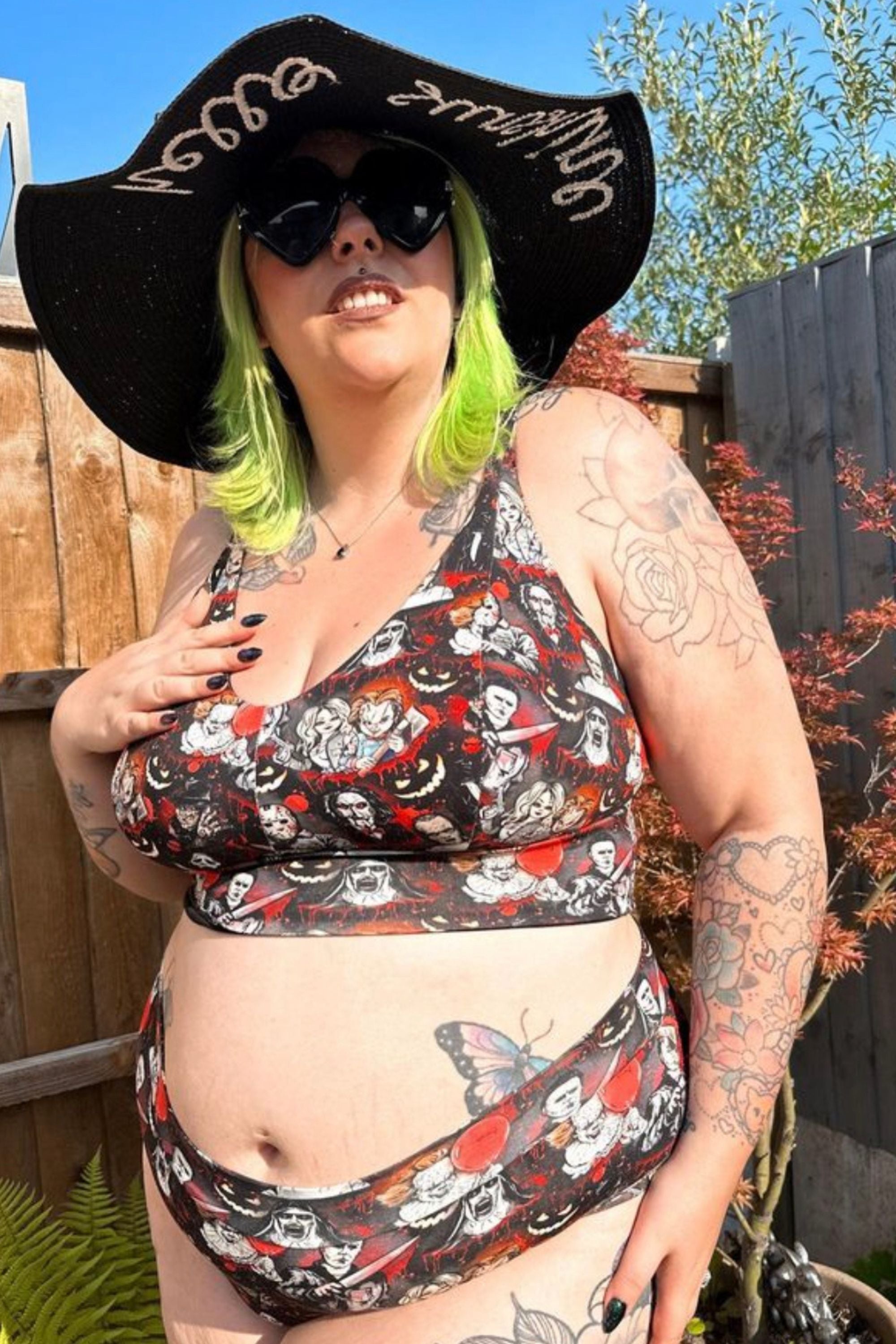 Wilde Mode Comfort Bra | Gothic Horror Print | Organic Cotton