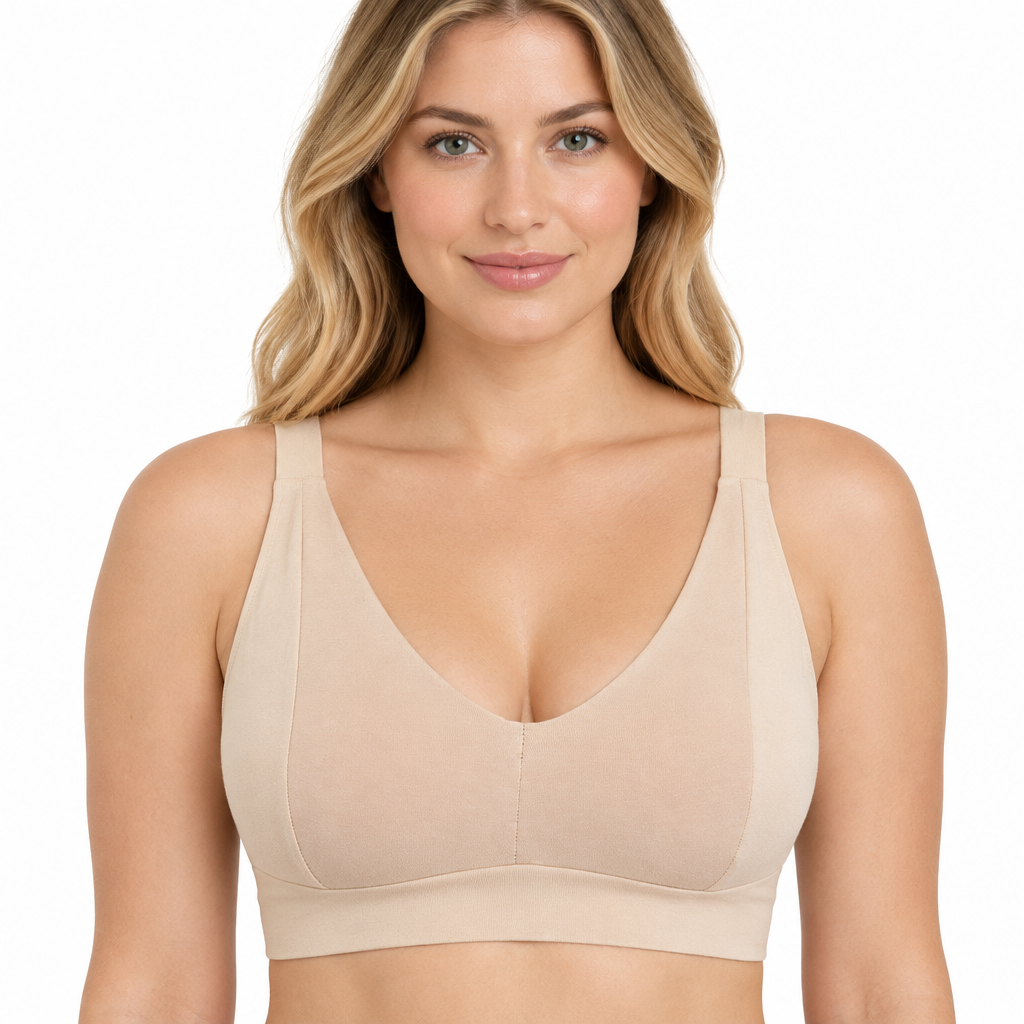 Comfort Bra | Nude Light | Organic Cotton | Soft Cup | Wire Free