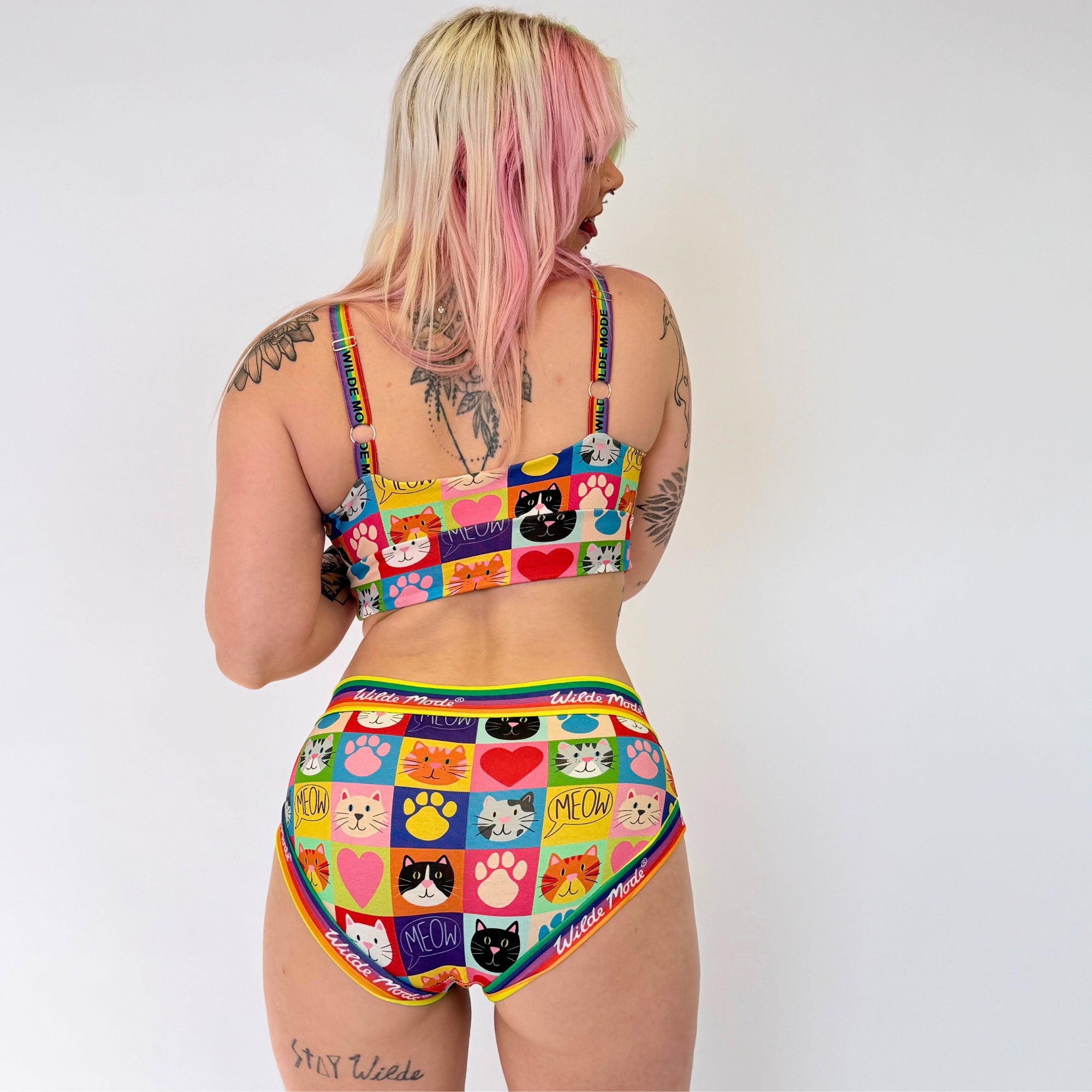 Brief | Wilde Mode Patchwork Cats | Organic Cotton