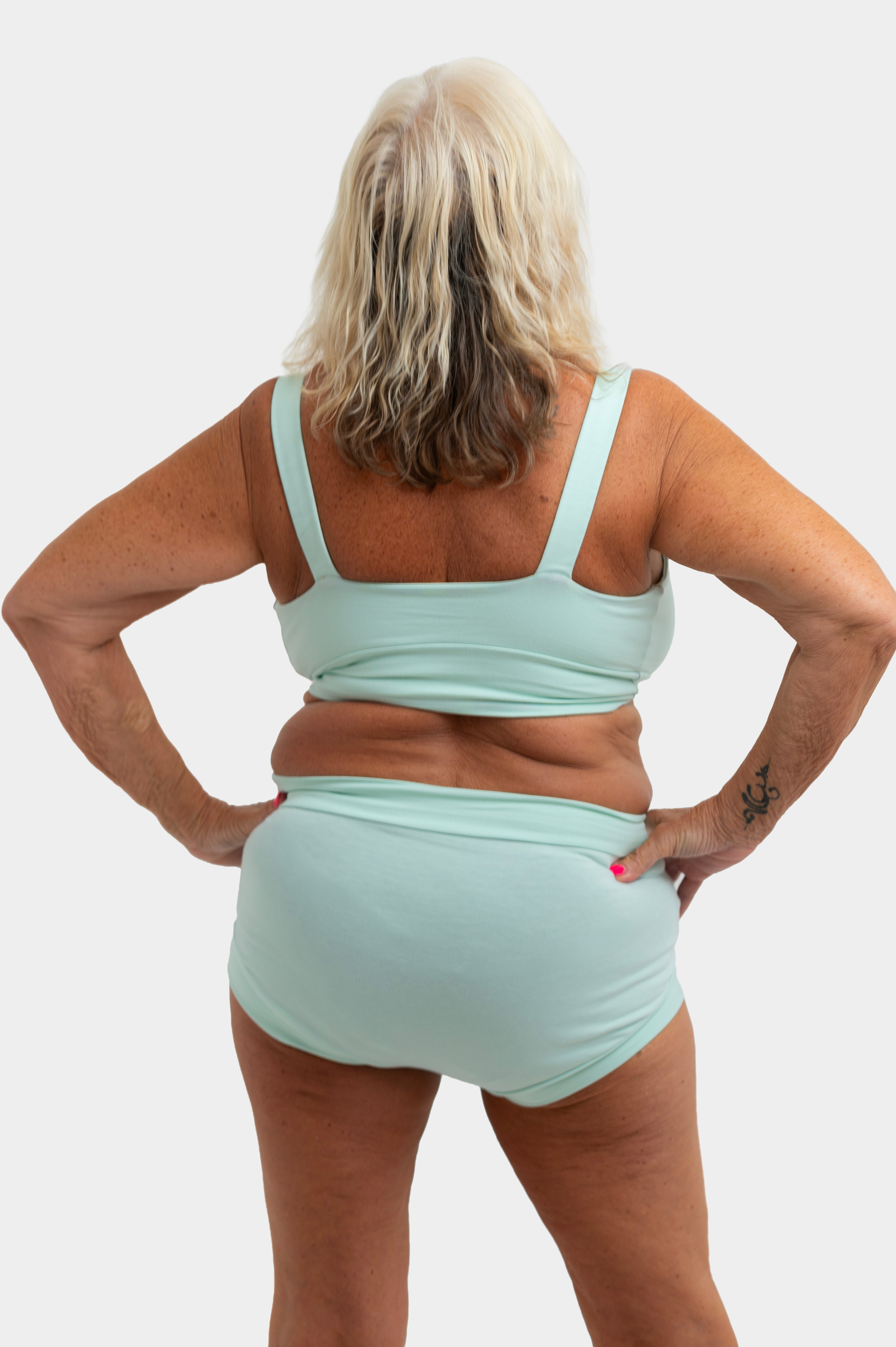 Pastel Mint Organic Cotton Bra | Handmade Underwired Cotton Bra | Soft Support Bra | Made in the UK by Designed by Debz