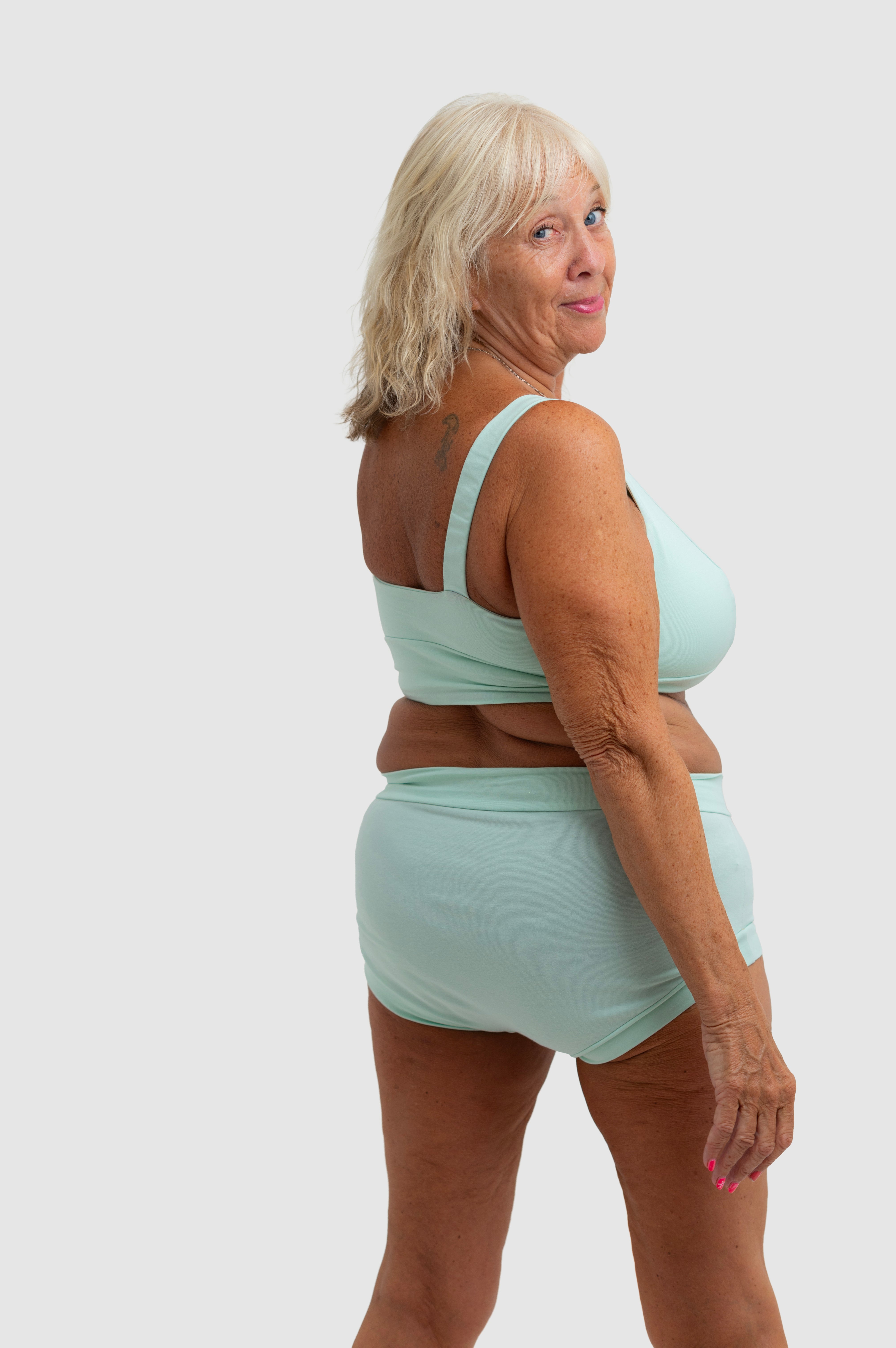 Pastel Mint Organic Cotton Bra | Handmade Underwired Cotton Bra | Soft Support Bra | Made in the UK by Designed by Debz