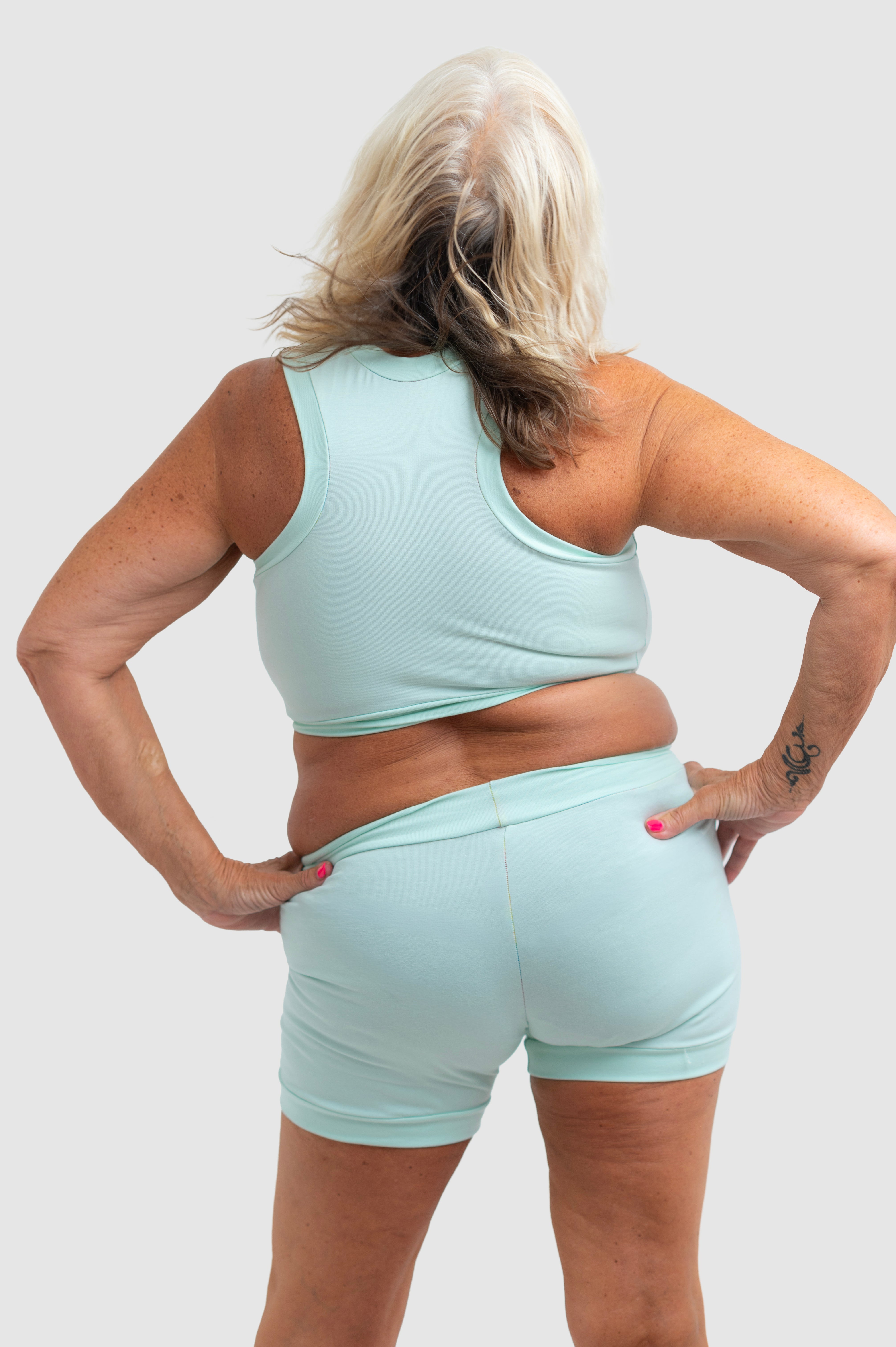 Pastel Pop Mint Organic Cotton Comfort Bralette | Handmade in the UK | Designed by Debz