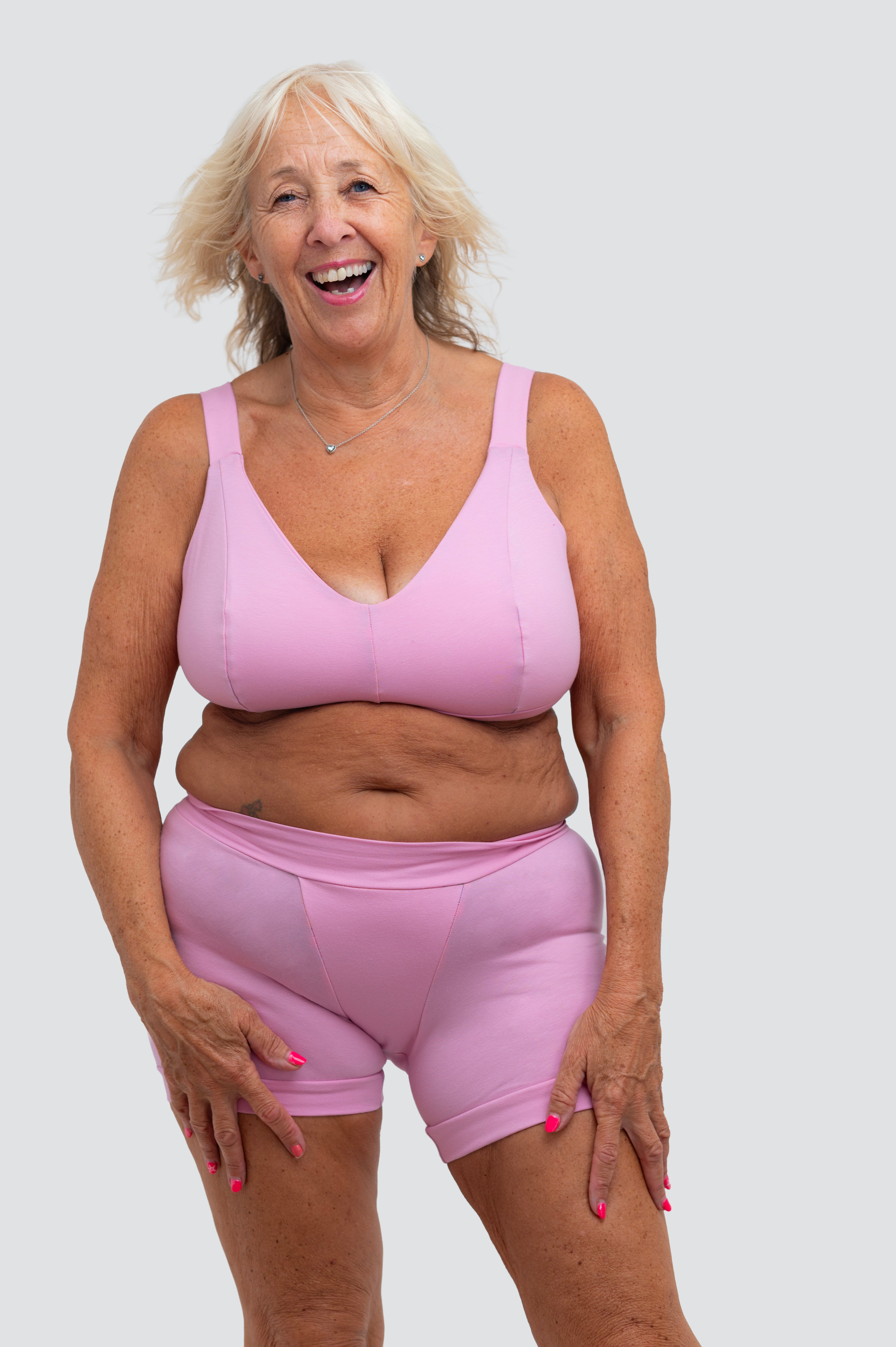 Pastel Pink Organic Cotton Bra | Handmade Underwired Cotton Bra | Soft Support Bra | Made in the UK by Designed by Debz