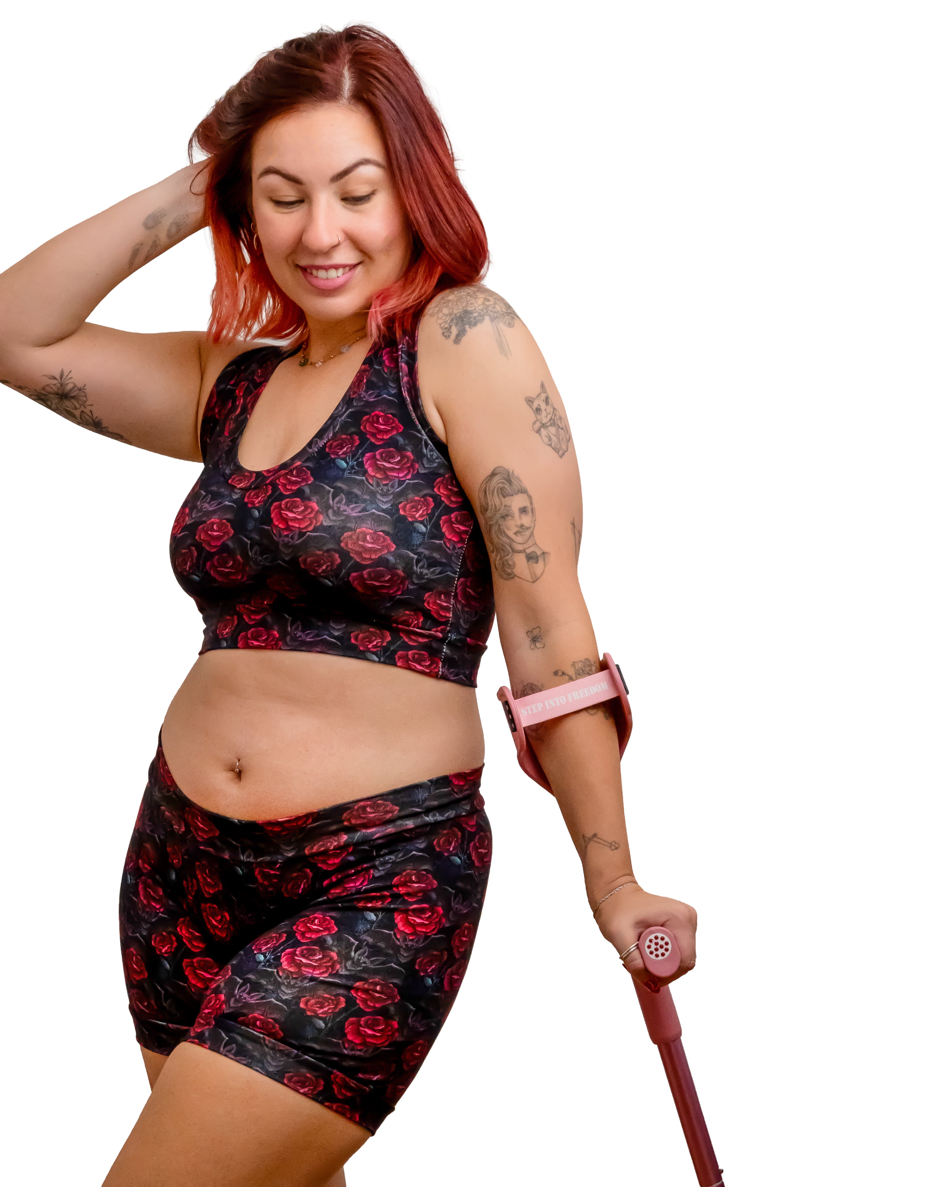 Pretty Bats and Pretty Roses | Gothic Print | Organic Cotton Comfort Boxers | XS-6XL