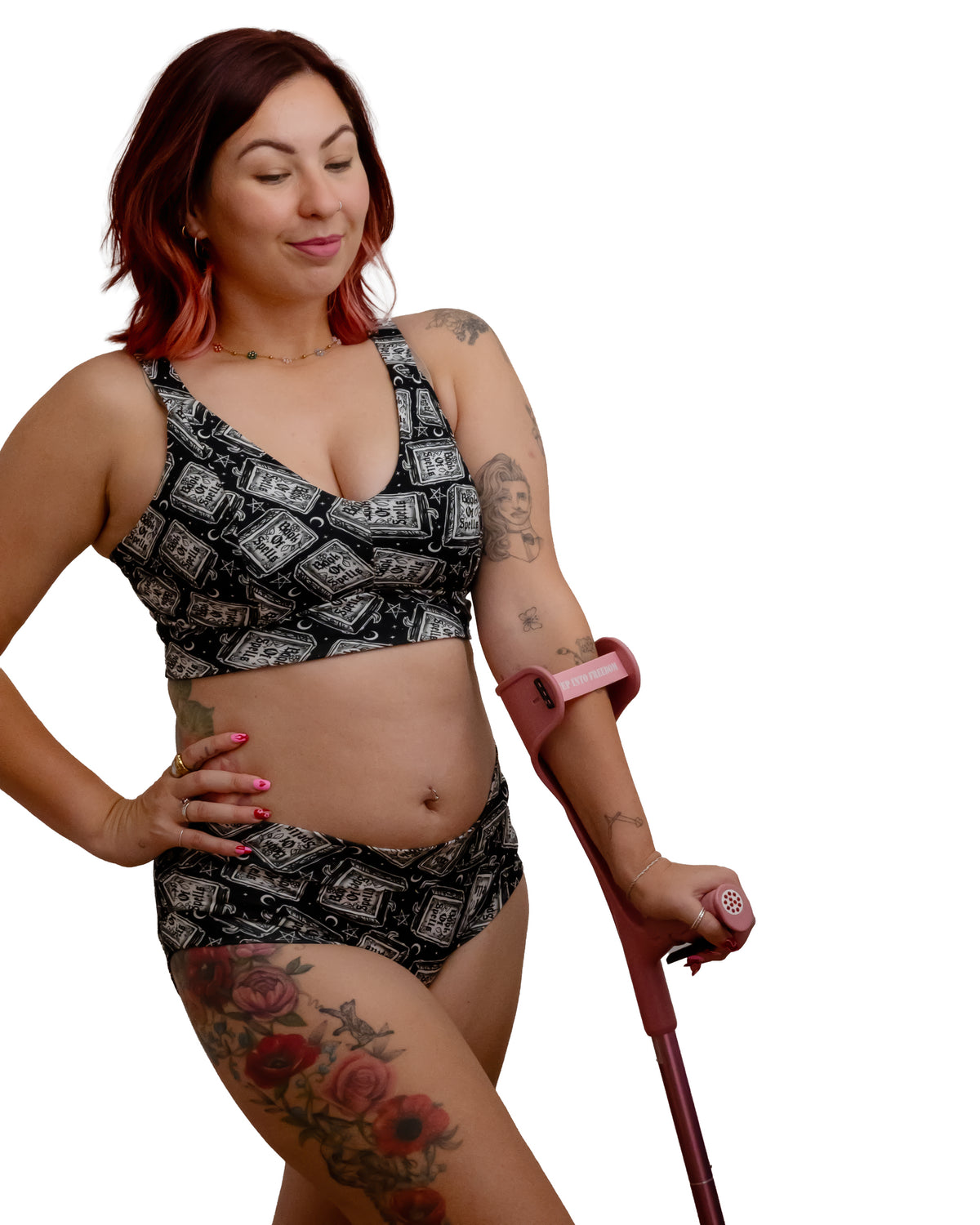 Gothic Book of Spells Organic Soft Cup Bra | A-O Cup