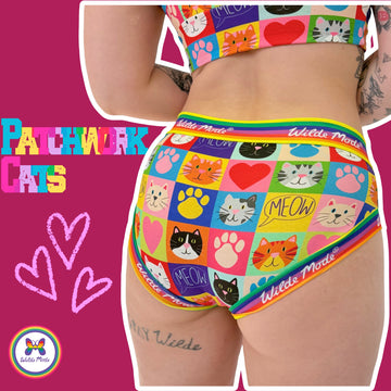 Brief | Wilde Mode Patchwork Cats | Organic Cotton