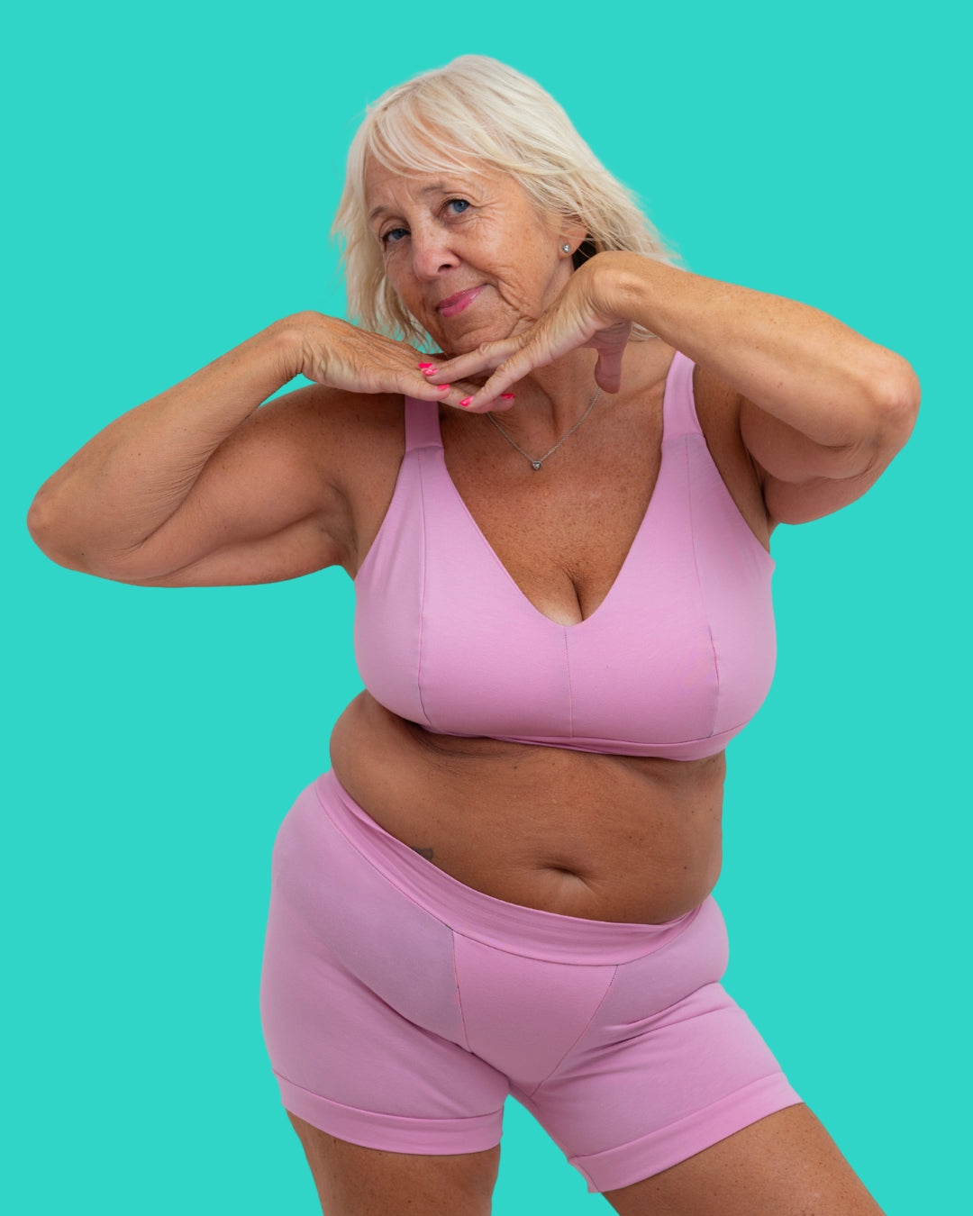 Comfort Boxers | Pastel Pop Pink | Organic Cotton | XS - 6XL | Handmade in UK