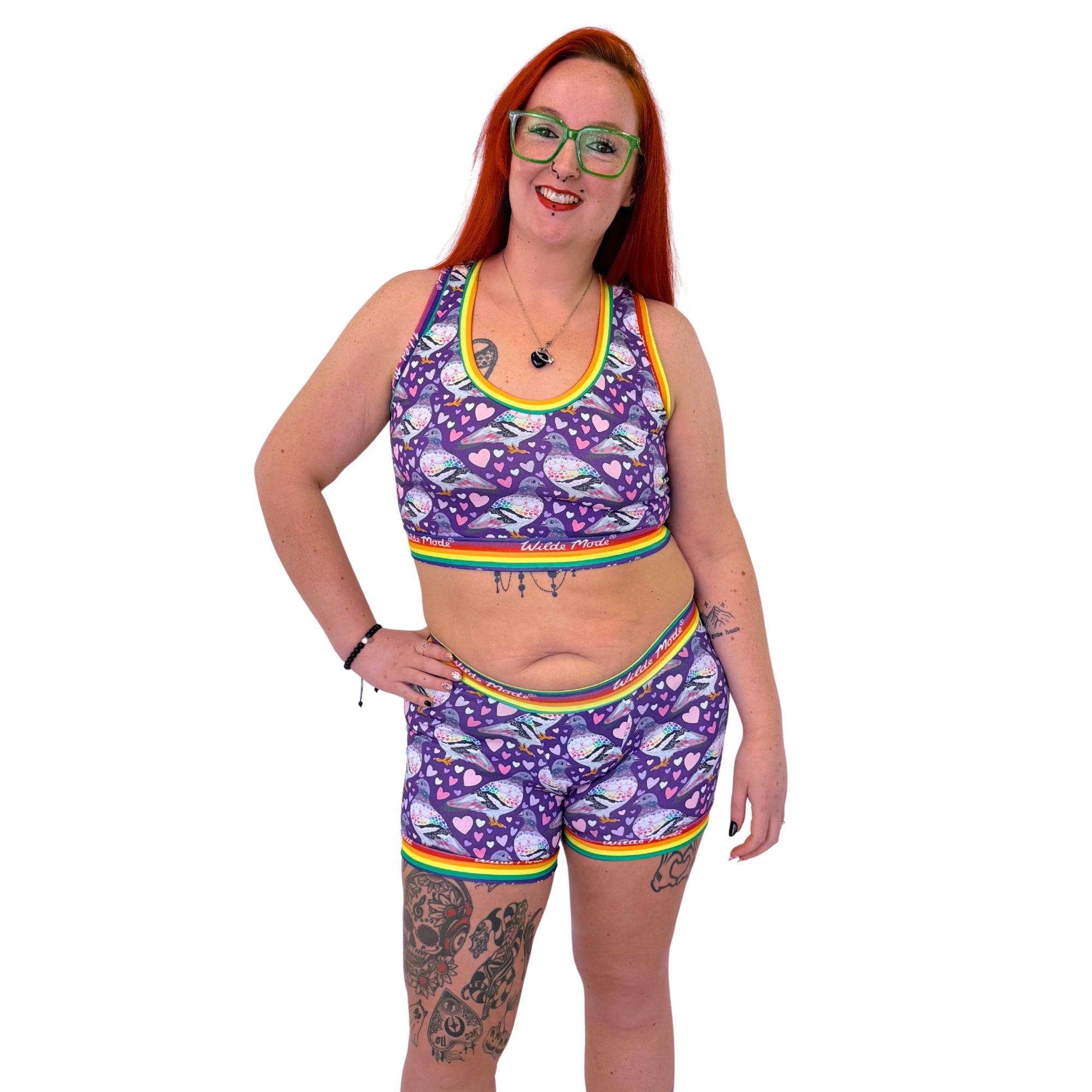 Wilde Mode Comfort Boxers | Pigeon Love | Organic Cotton