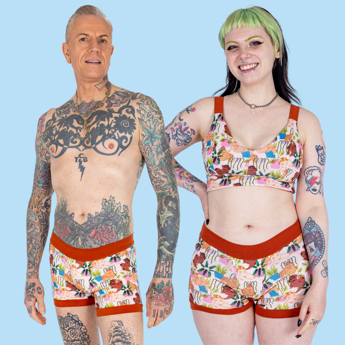 Wilde Mode X Bunny Wellar - Beautiful Babes | Organic Soft Cup Bra | A-O Cup | Made in the UK
