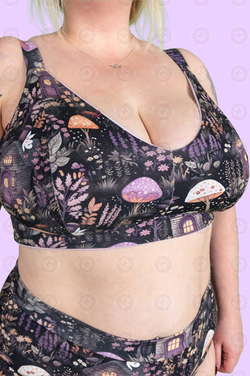 Wireless comfort bra by Designed By Debz made with organic cotton and soft cups, perfect for all-day wear.