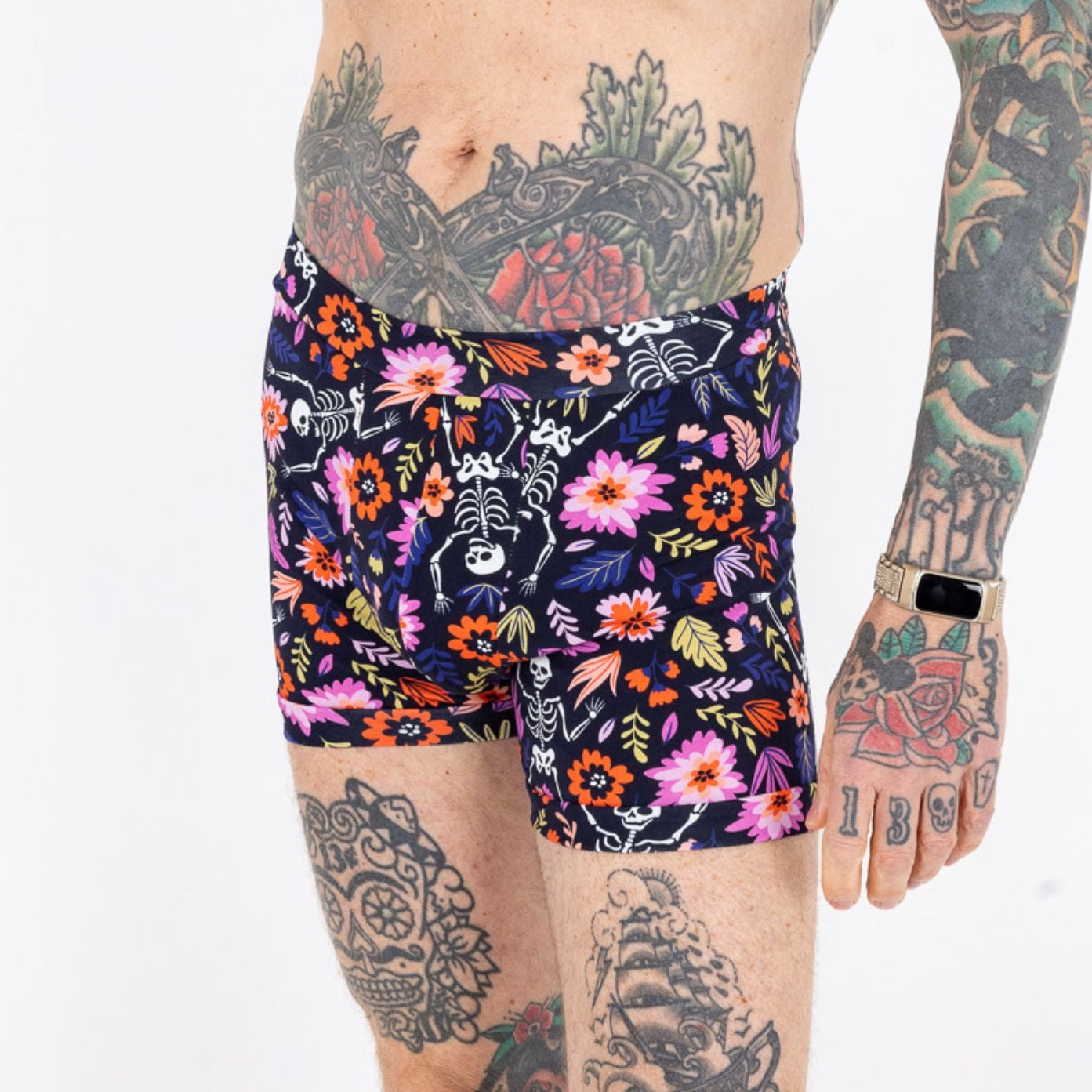 Boxers | Dancing Skeleton Print | Organic Cotton