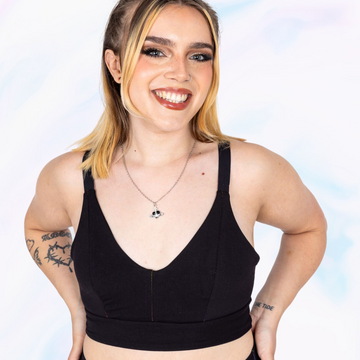 Black Comfort Bra | Organic Cotton | Soft Cup | Wire Free