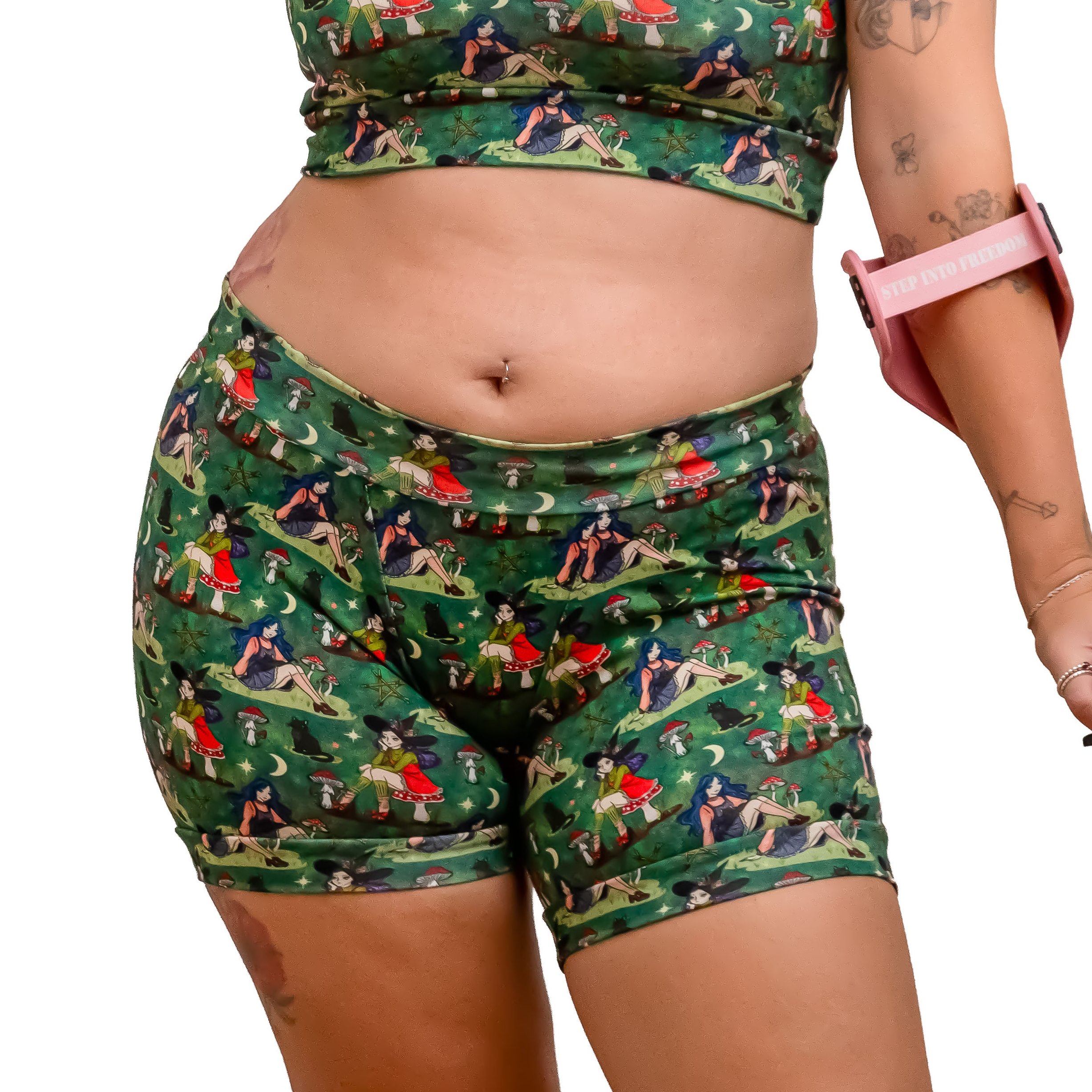 The Green Forest Witch | Gothic Print | Organic Cotton Comfort Boxers | XS-6XL