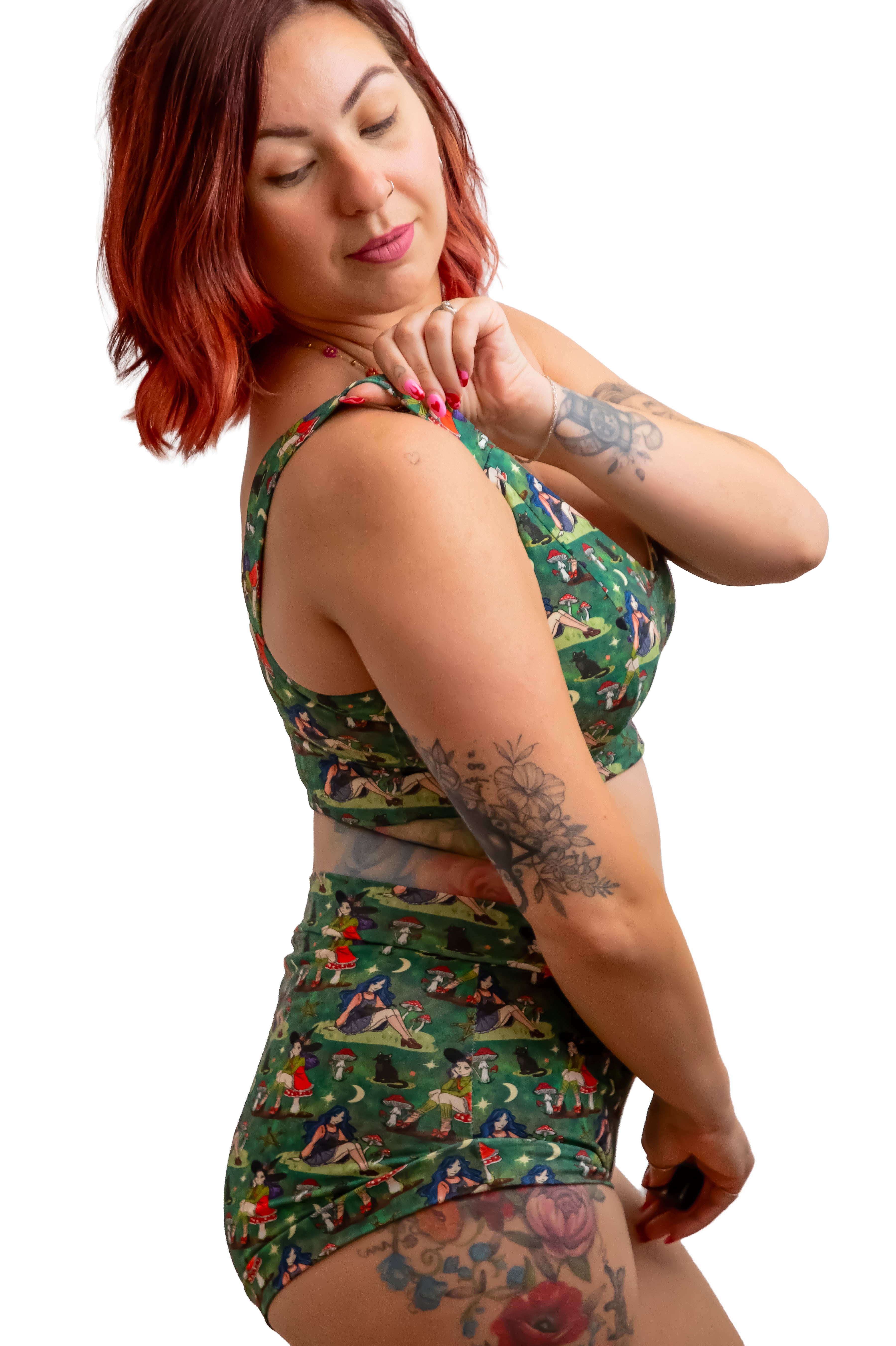 The Green Forest Witch | Organic Soft Cup Bra | A-O Cup