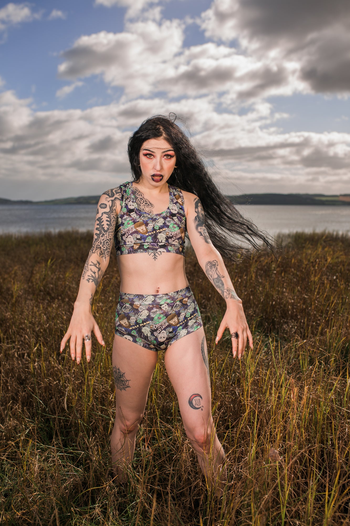 Flat Front Brief | Classic Horror Monsters | Organic Cotton