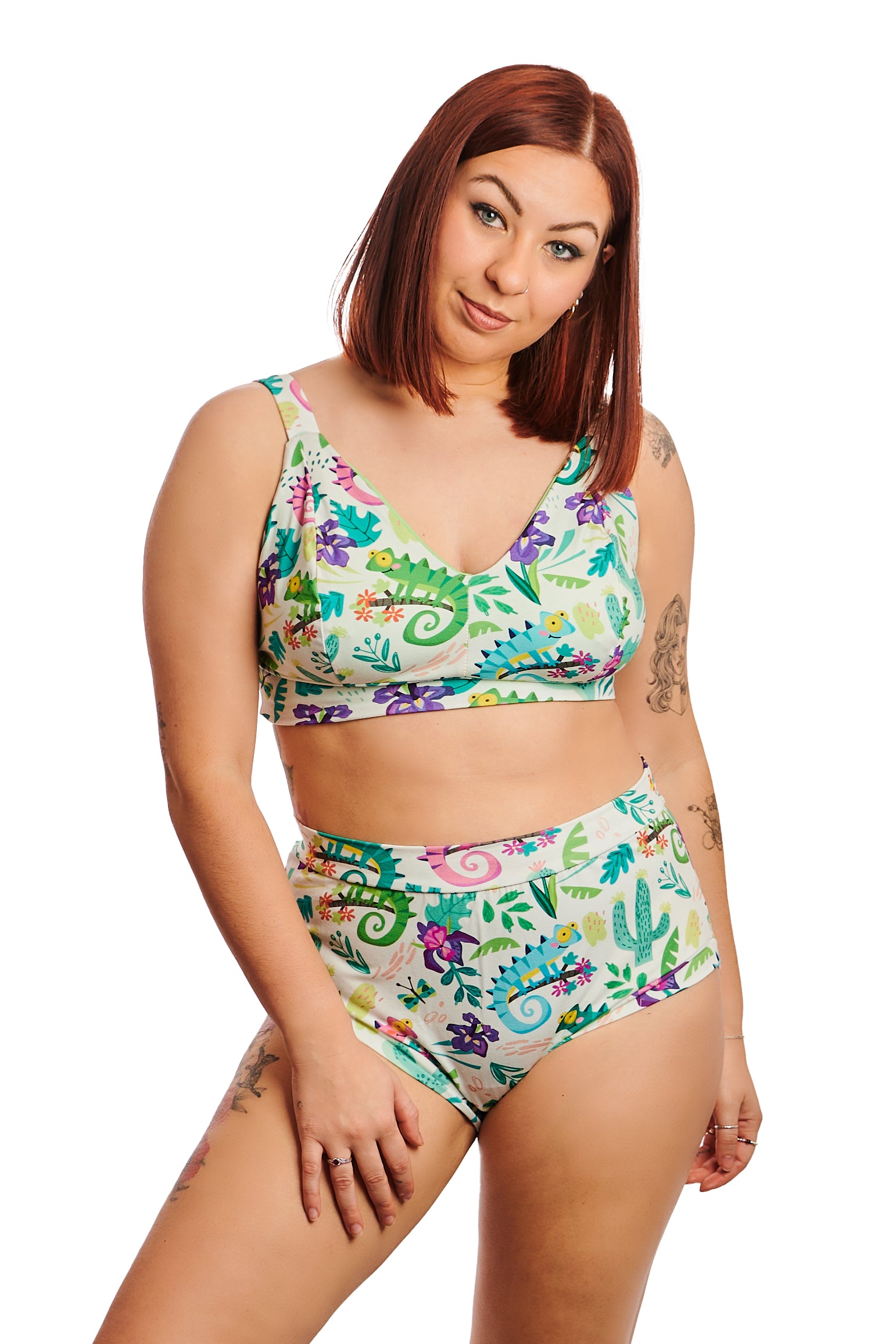 Wilde Mode Comfort Bra | Chameleon Print | Organic Cotton