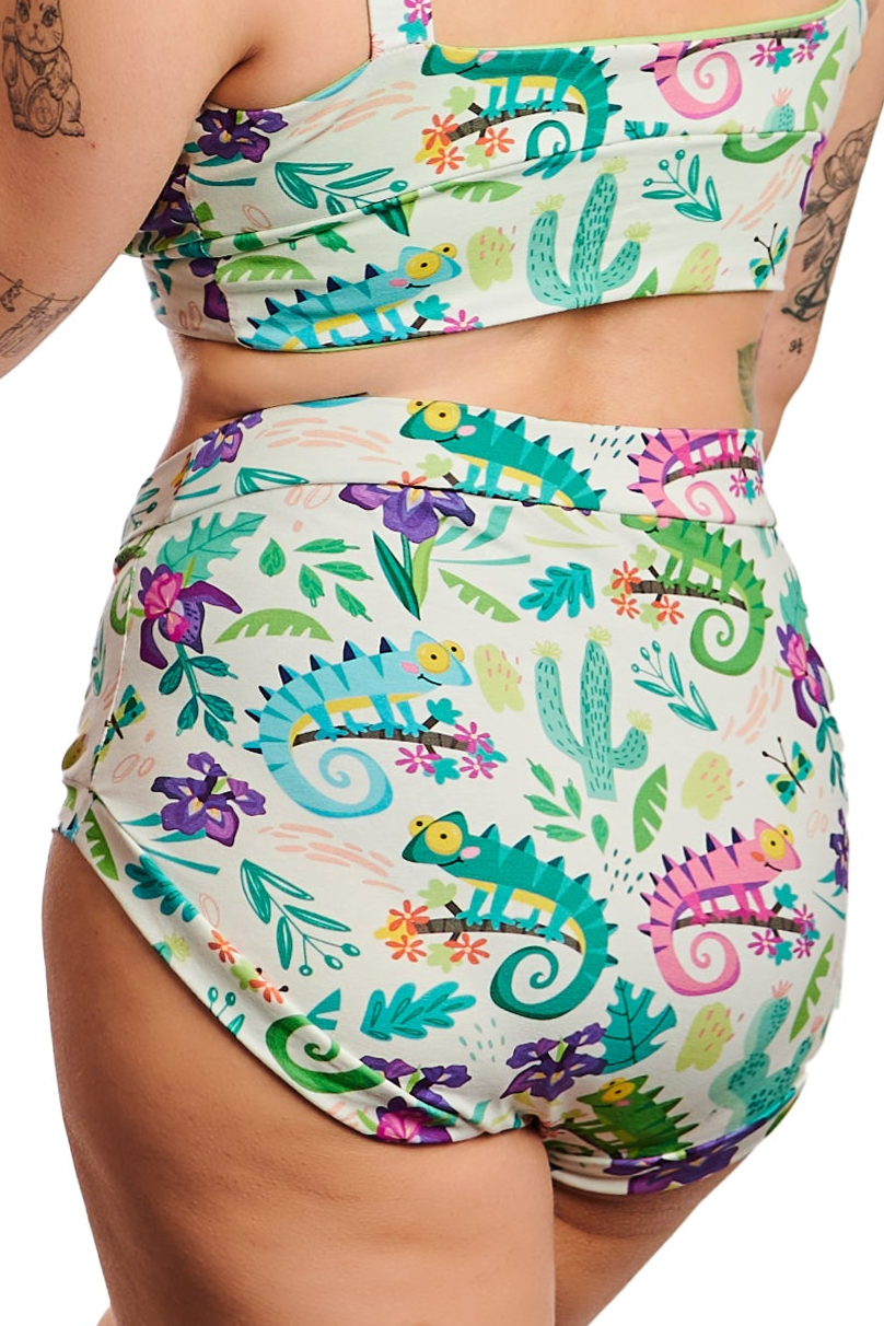 Wilde Mode Comfort Bra | Chameleon Print | Organic Cotton